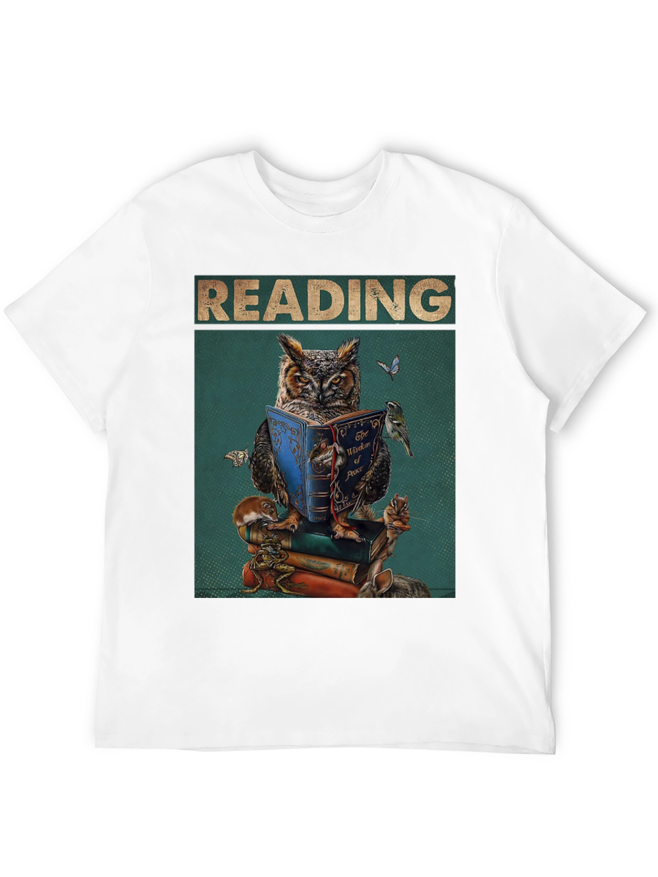Reading Owl T-Shirt - Book Lovers