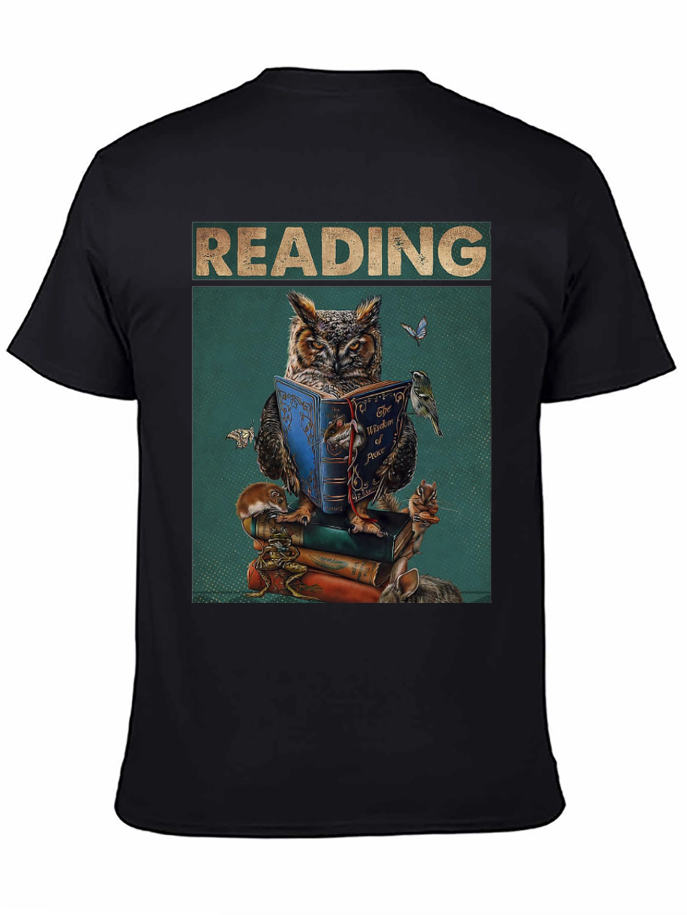 Reading Owl T-Shirt - Book Lovers