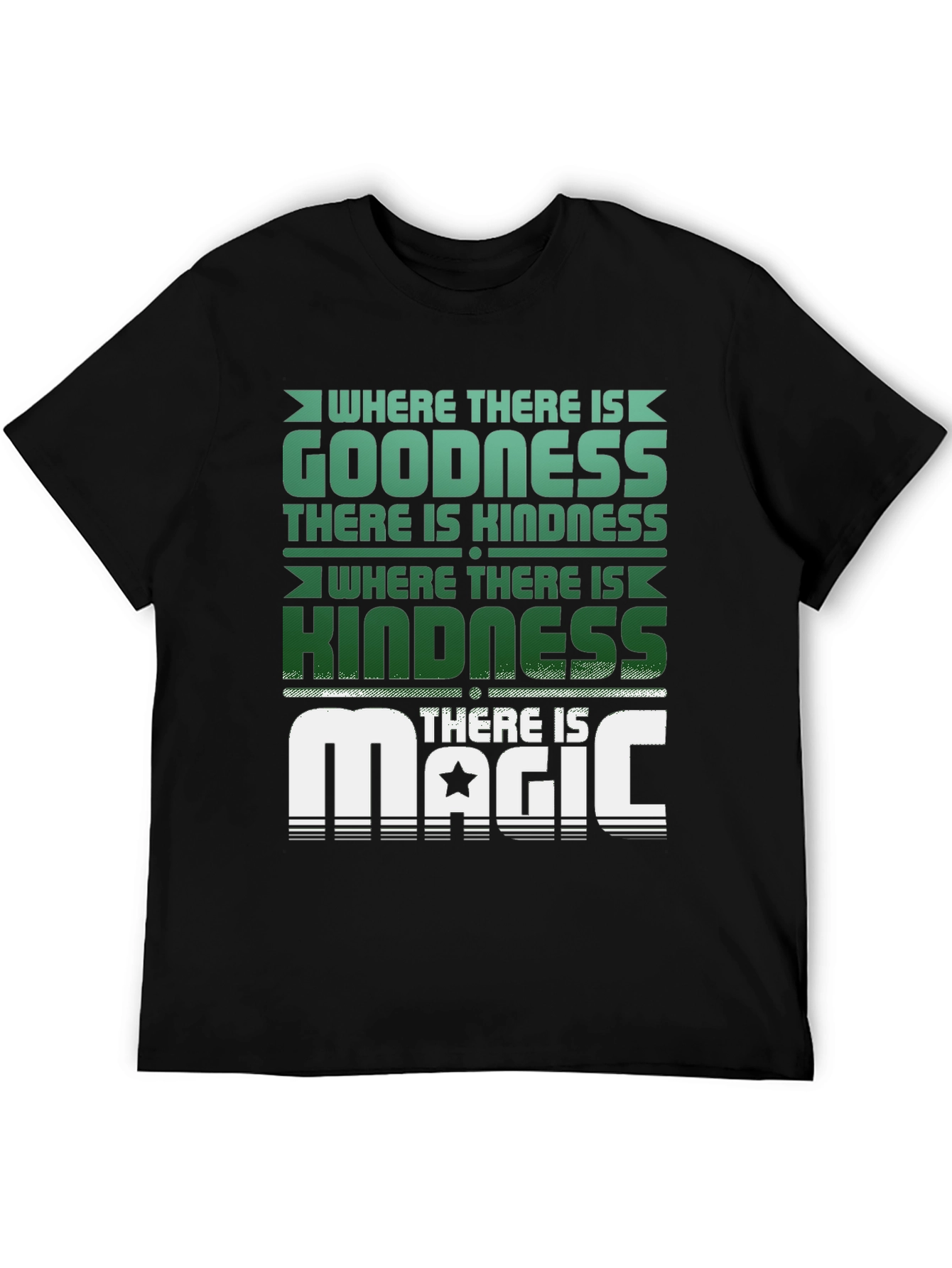 Goodness Kindness Magic Graphic Tee - Black