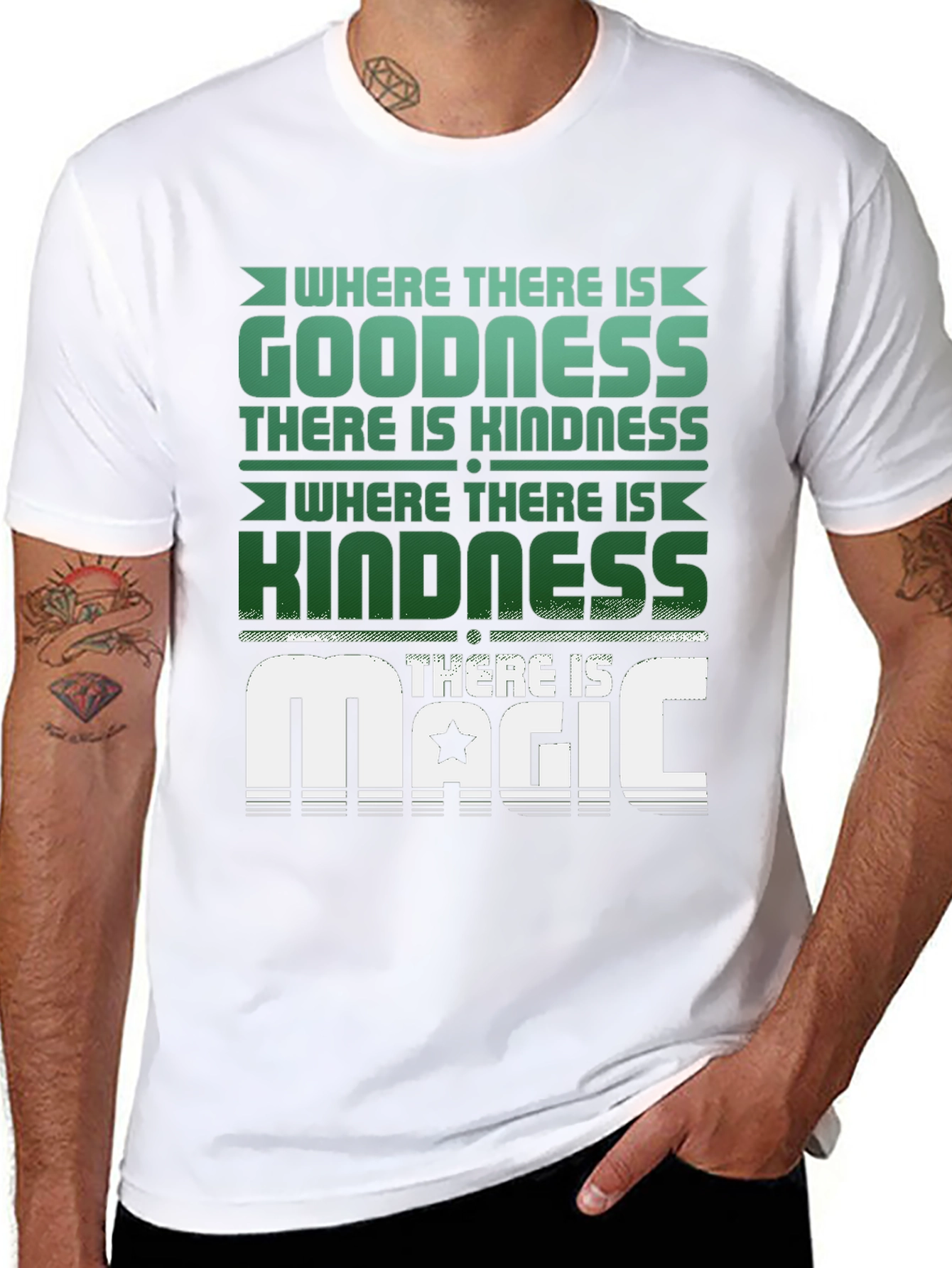 Goodness Kindness Magic Graphic Tee - Black