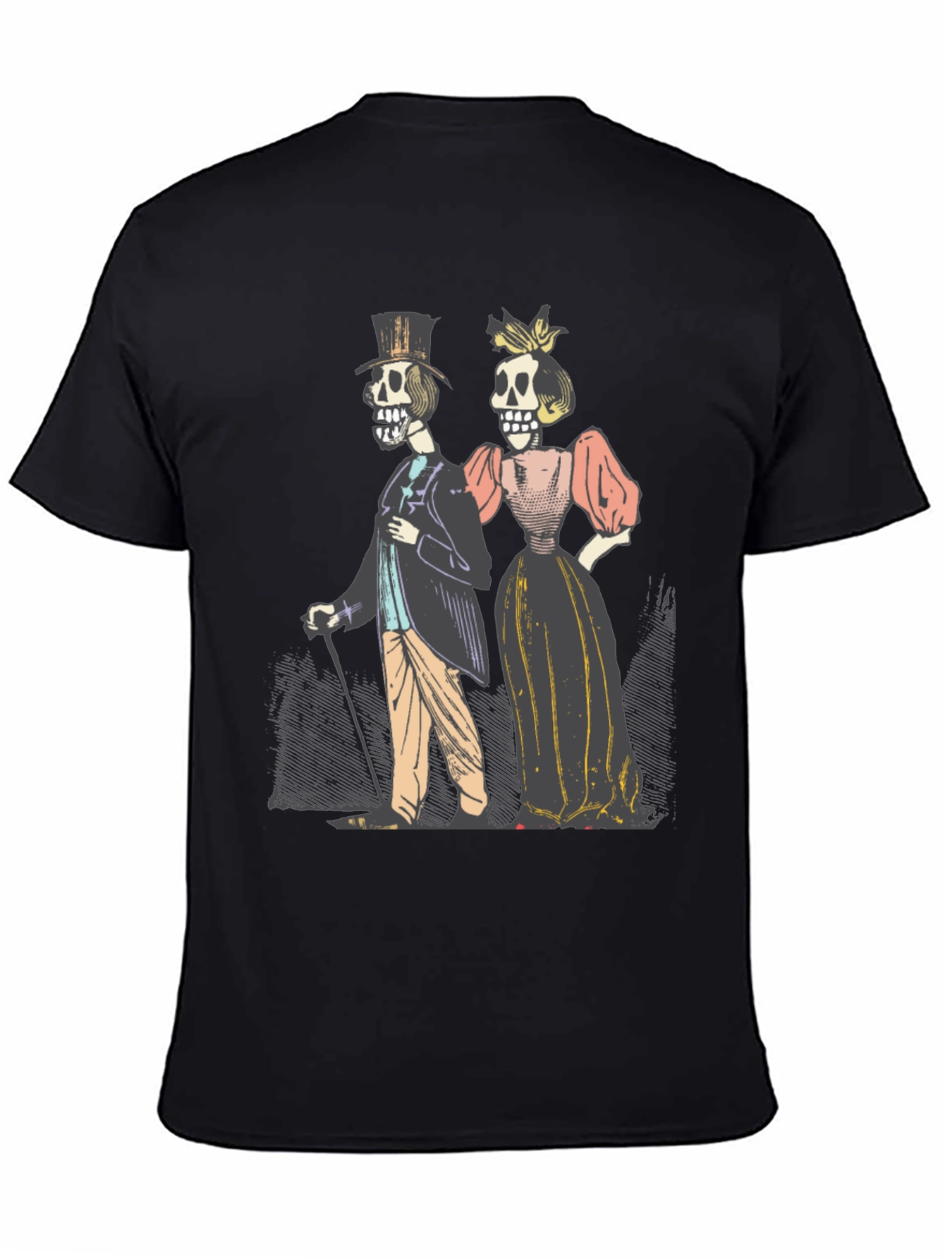 Day of the Dead Couple Graphic T-Shirt