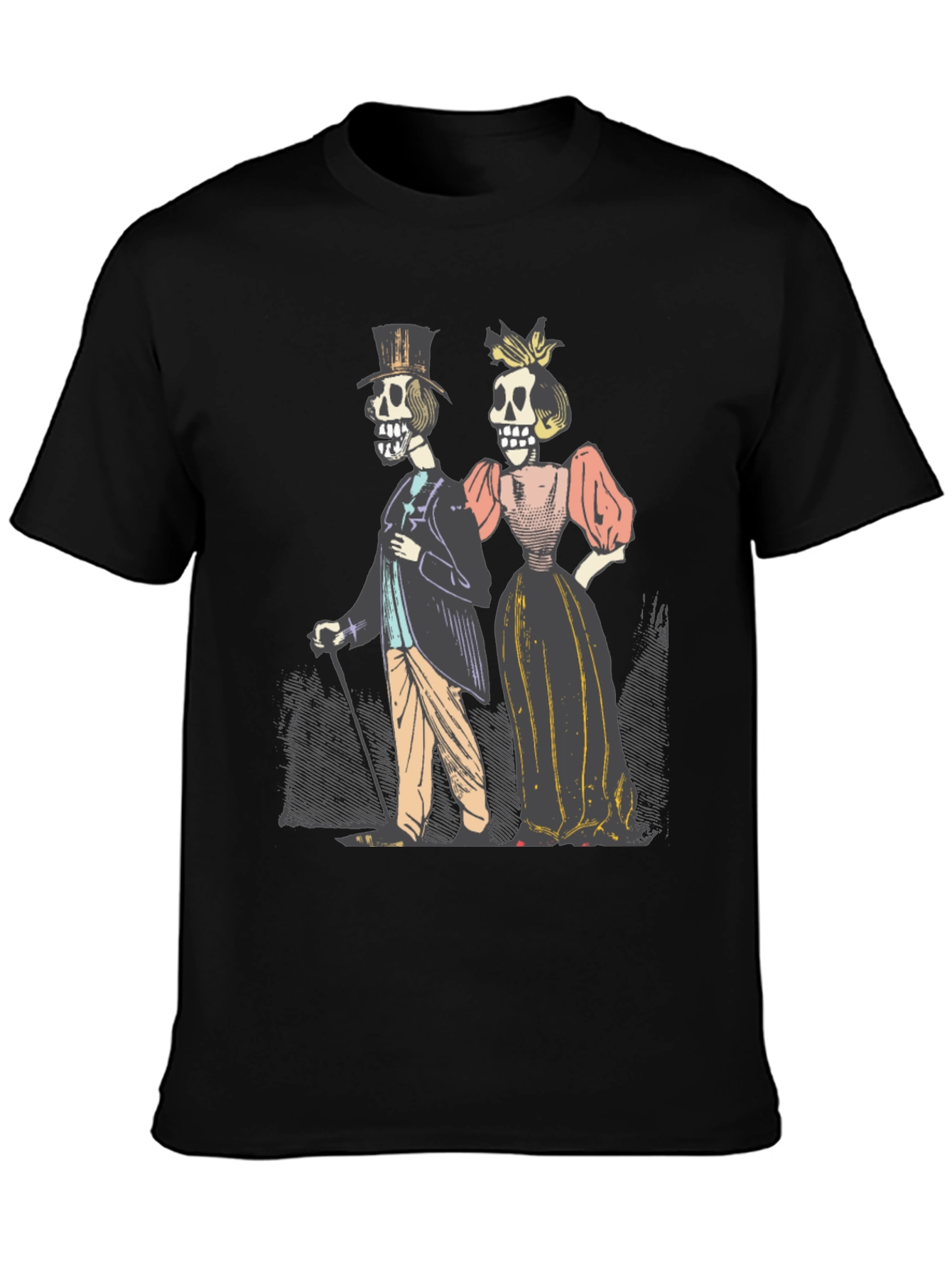 Day of the Dead Couple Graphic T-Shirt