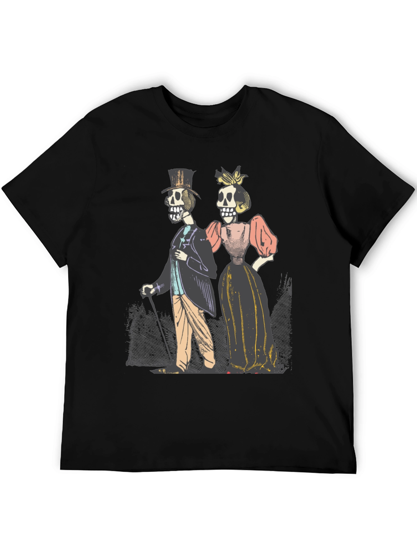 Day of the Dead Couple Graphic T-Shirt