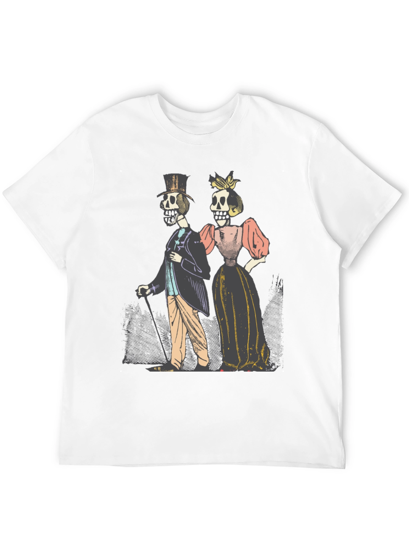 Day of the Dead Couple Graphic T-Shirt