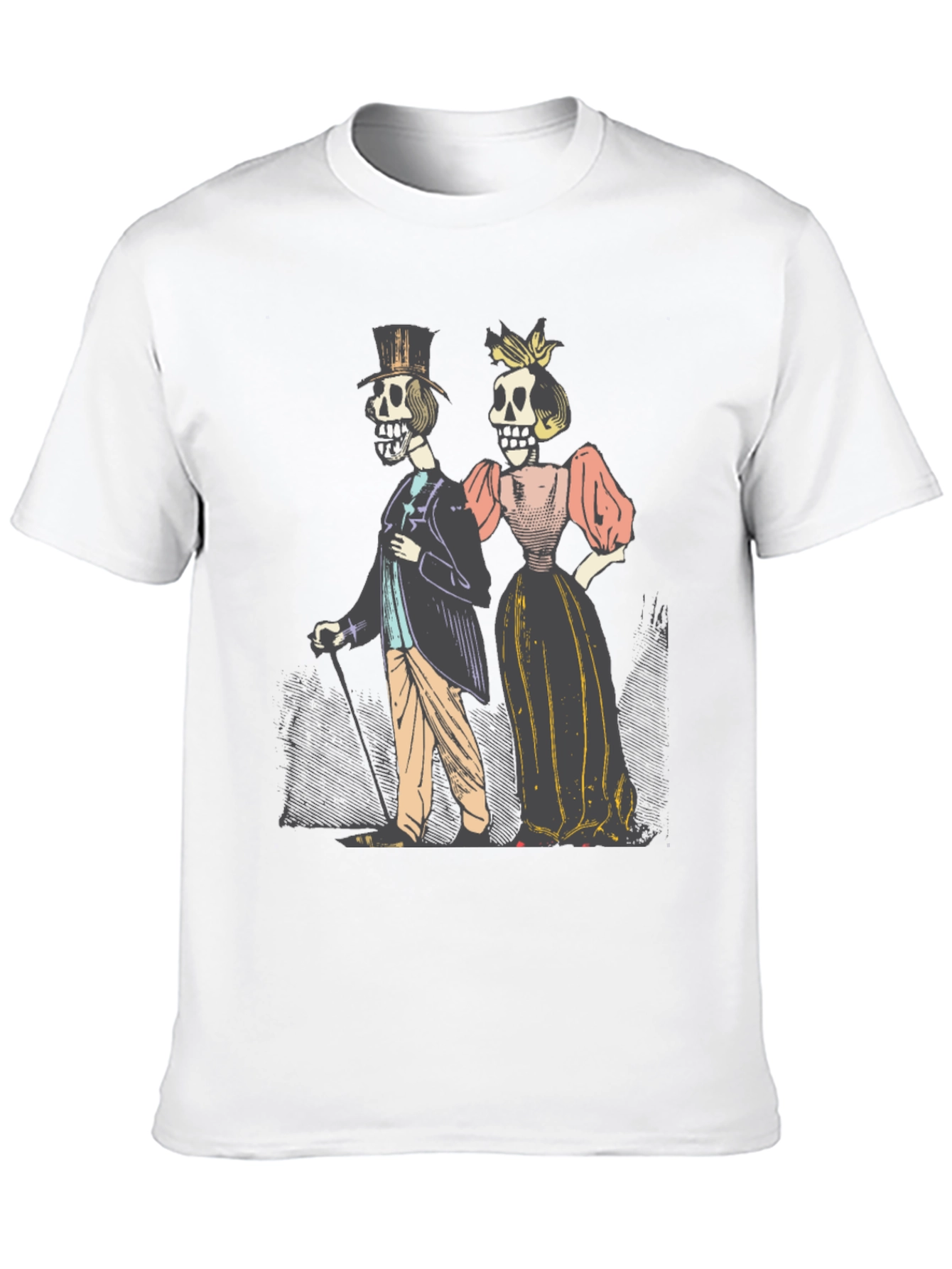 Day of the Dead Couple Graphic T-Shirt