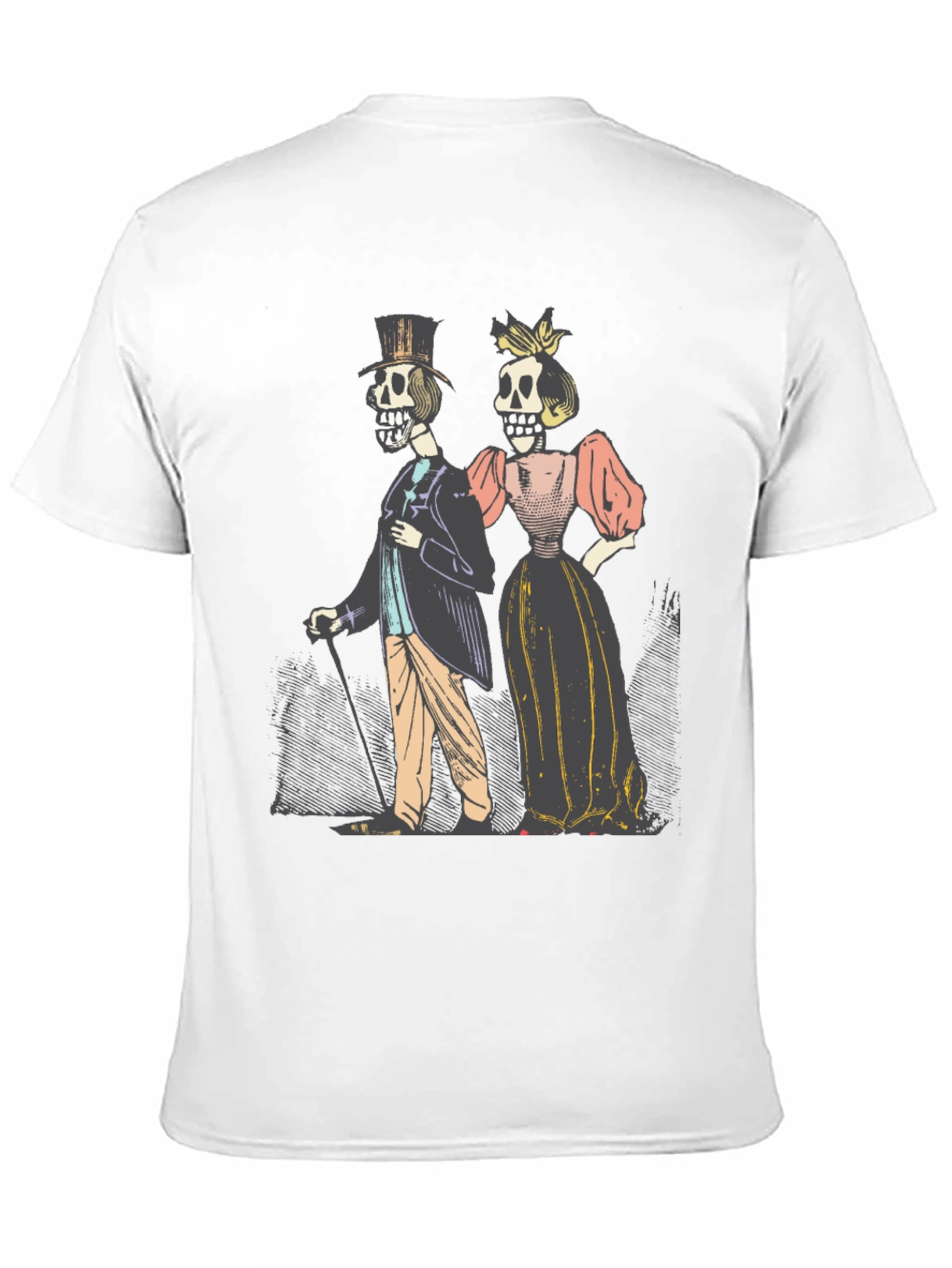Day of the Dead Couple Graphic T-Shirt