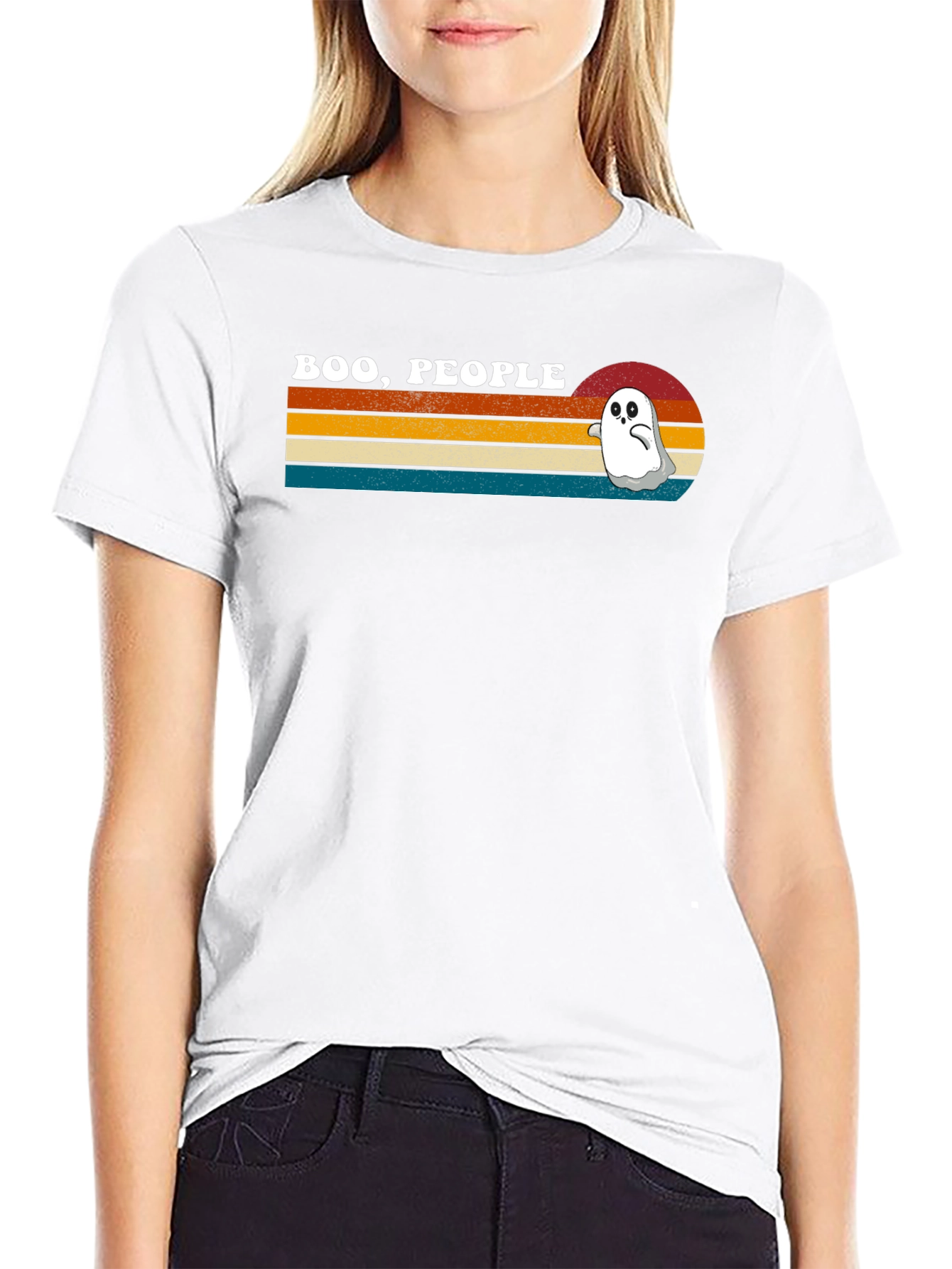 Boo People Retro Ghost T-Shirt