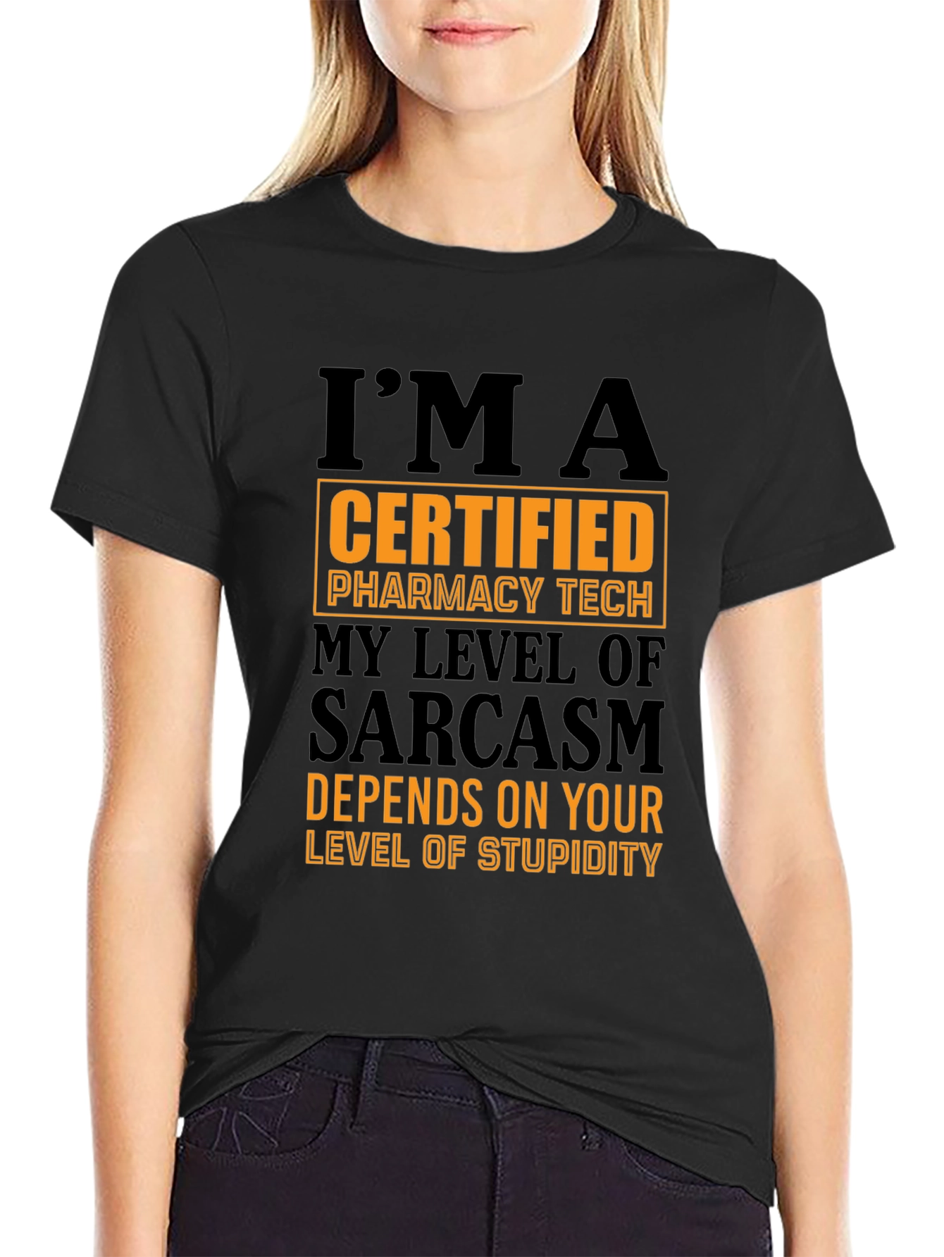 Certified Pharmacy Tech Sarcasm T-Shirt