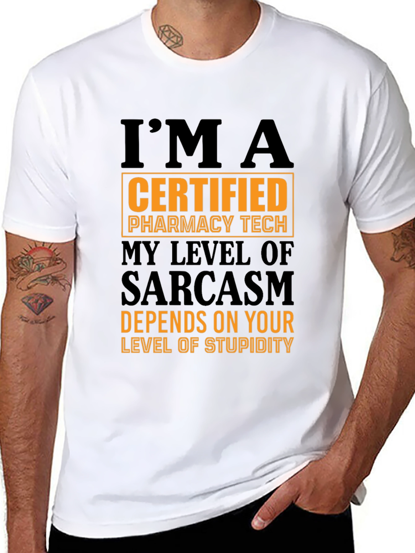 Certified Pharmacy Tech Sarcasm T-Shirt