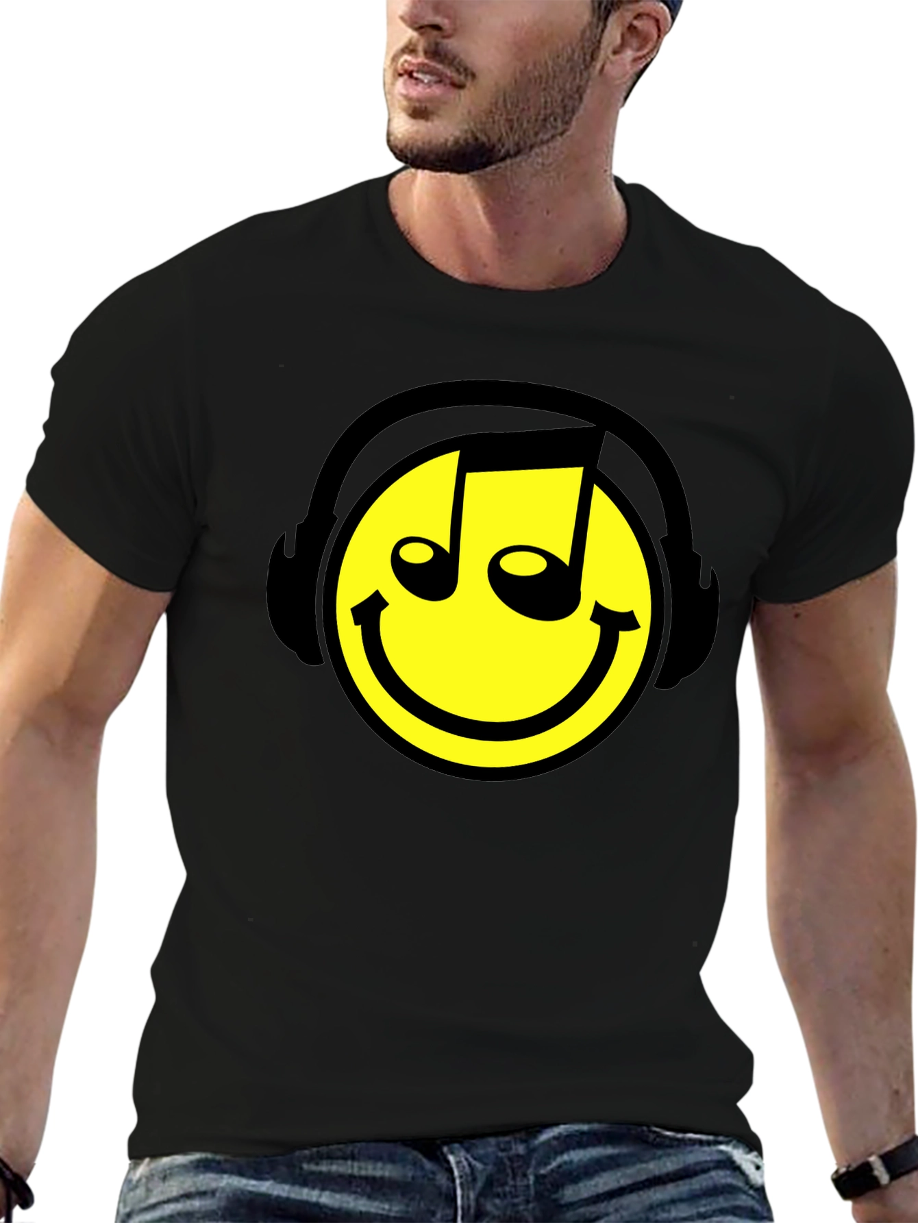 Smiley DJ T-Shirt - Music Lover Apparel