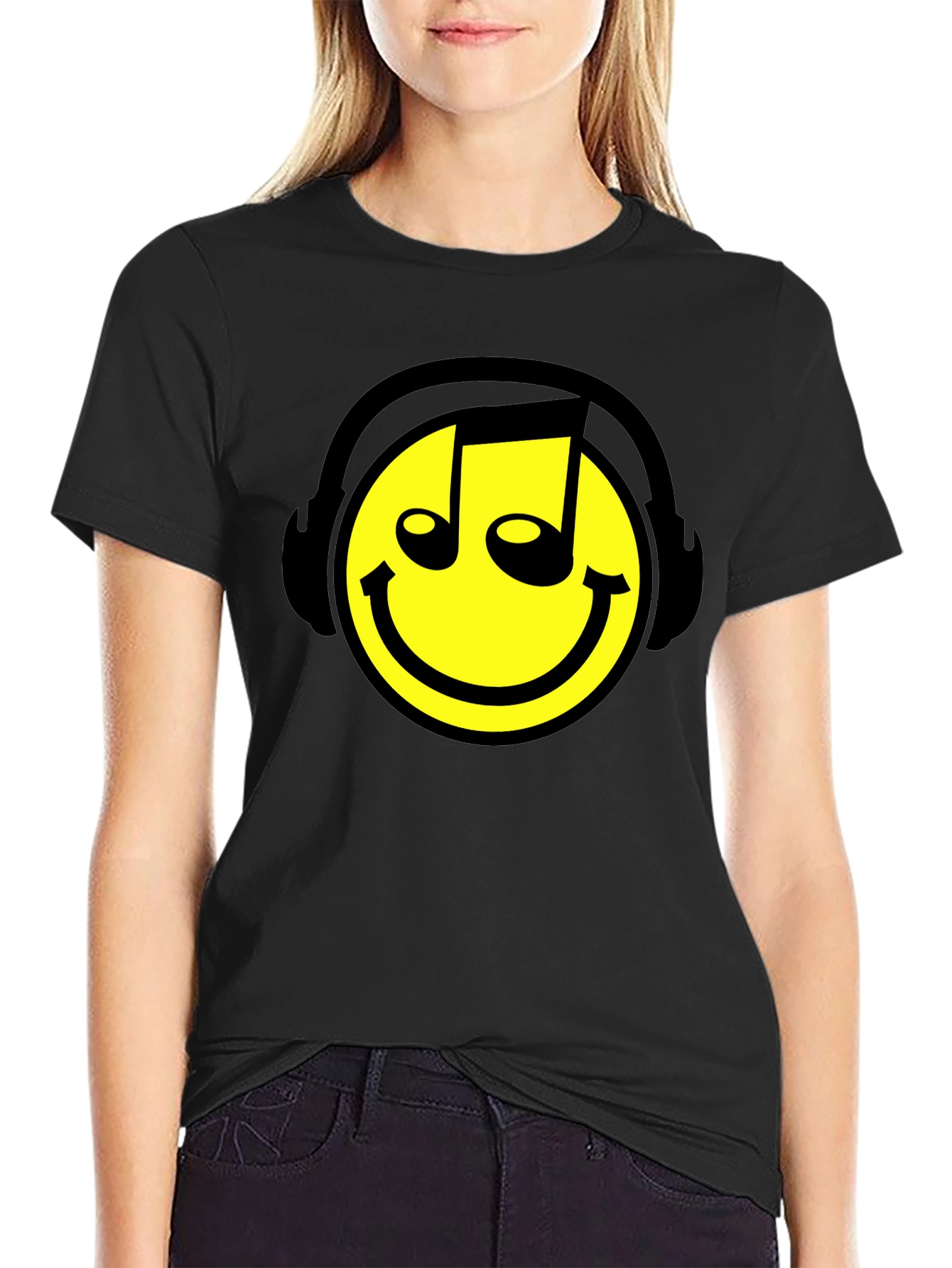 Smiley DJ T-Shirt - Music Lover Apparel
