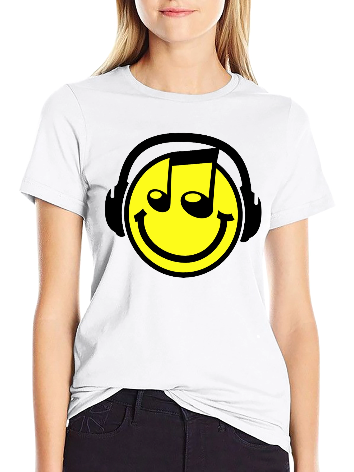 Smiley DJ T-Shirt - Music Lover Apparel
