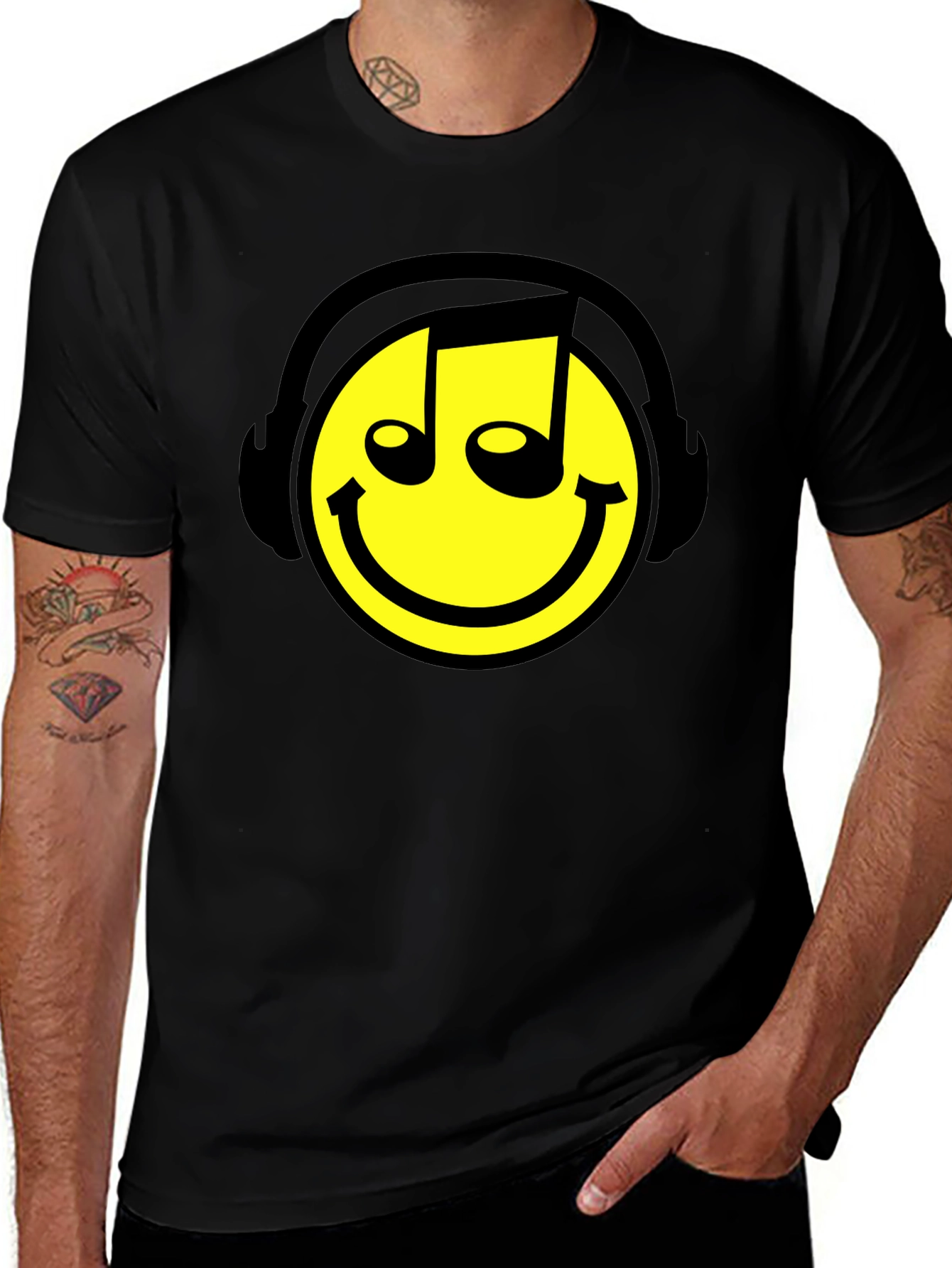 Smiley DJ T-Shirt - Music Lover Apparel