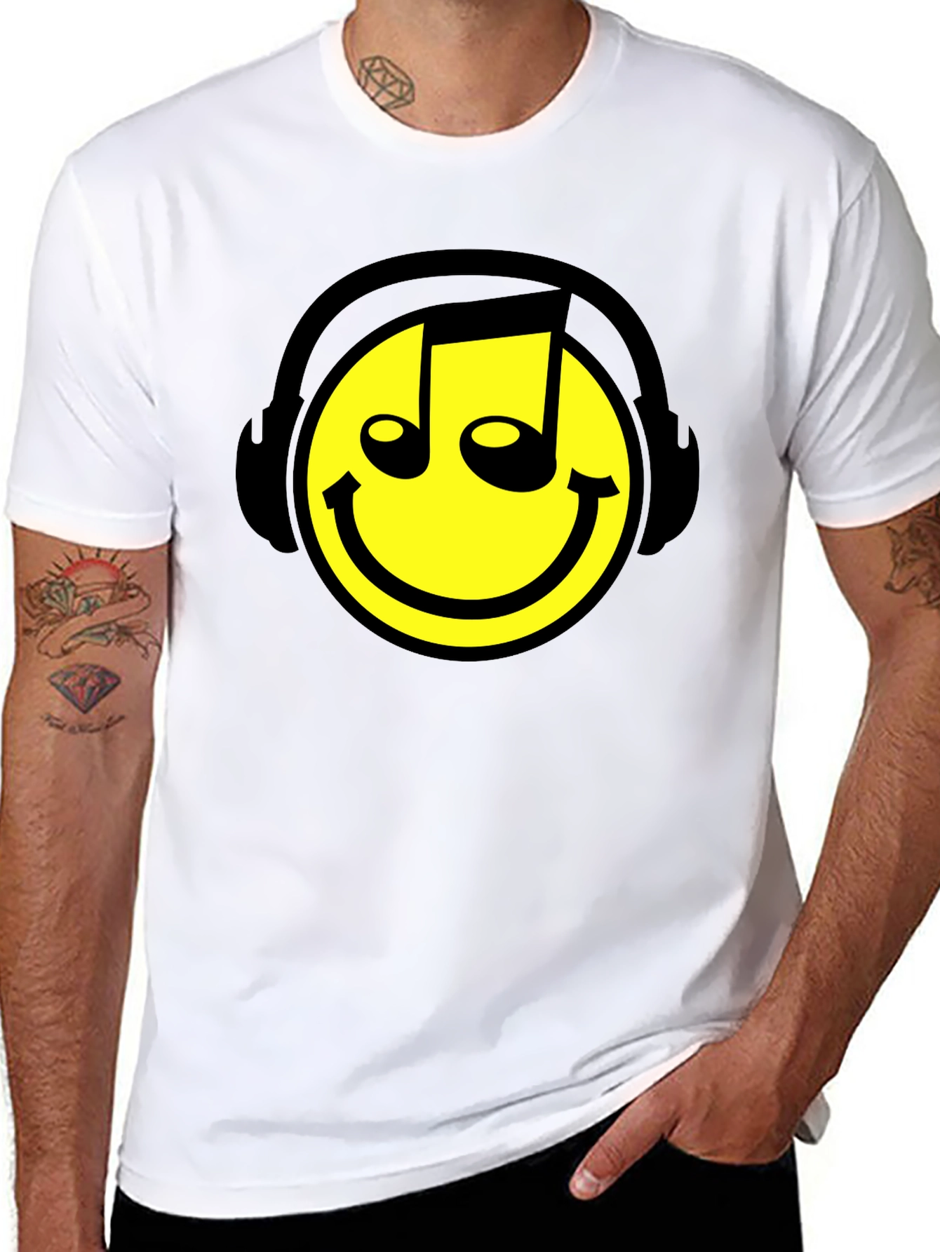 Smiley DJ T-Shirt - Music Lover Apparel