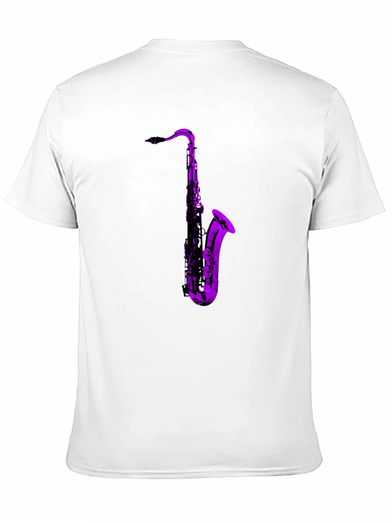 Saxophone Graphic Black T-Shirt