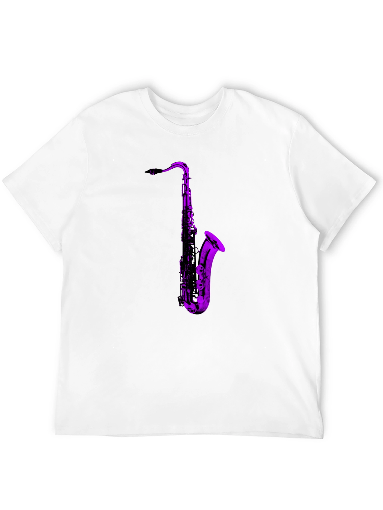 Saxophone Graphic Black T-Shirt
