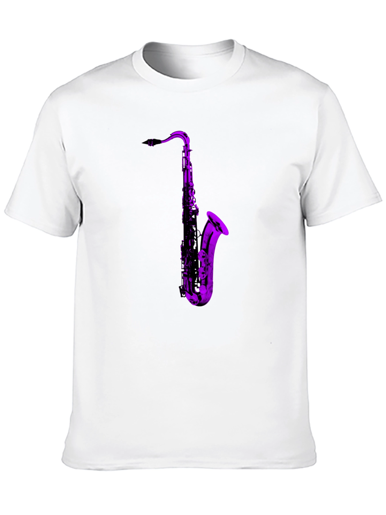 Saxophone Graphic Black T-Shirt