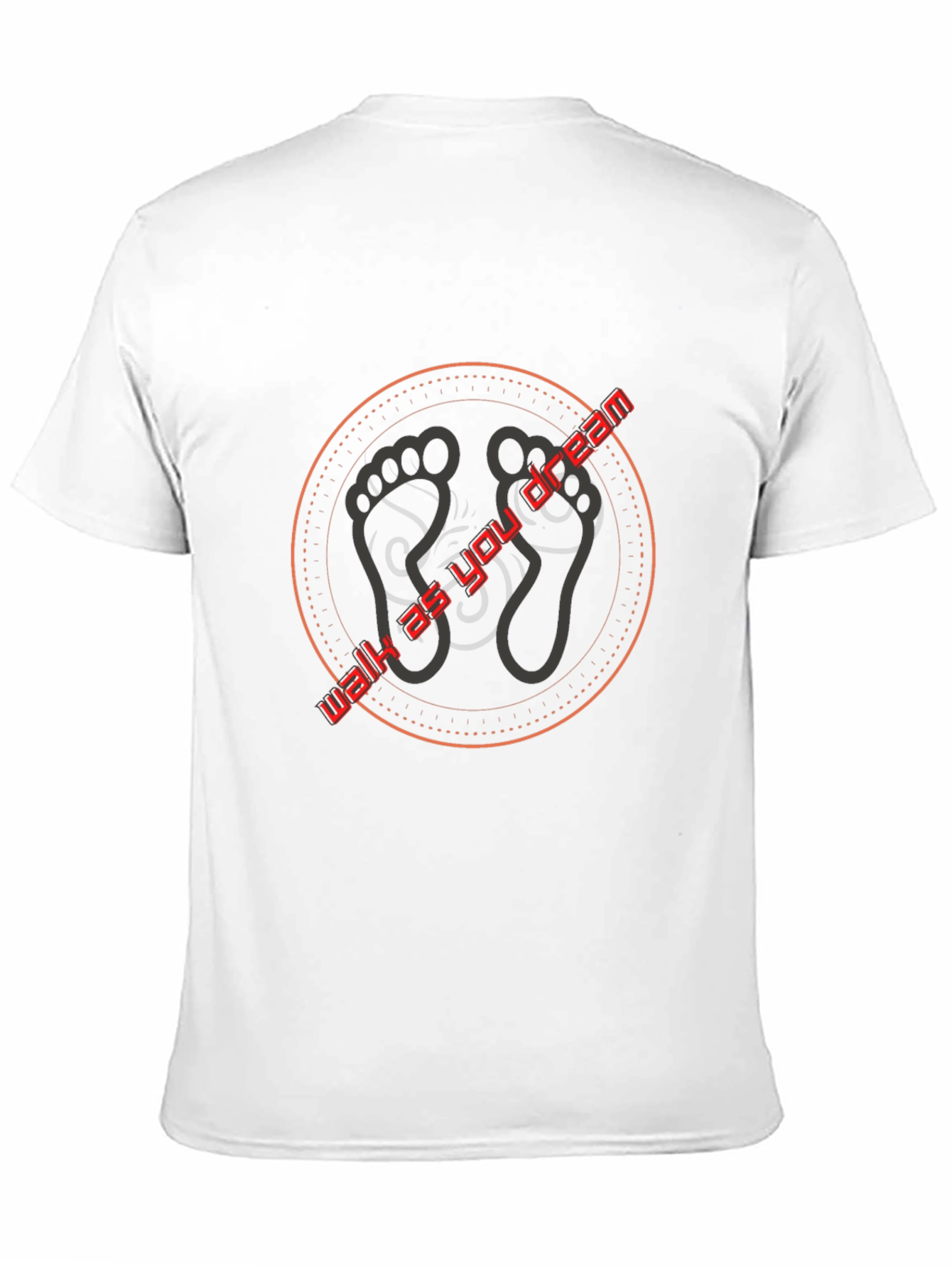 Walk as You Dream T-Shirt - Black Cotton Tee