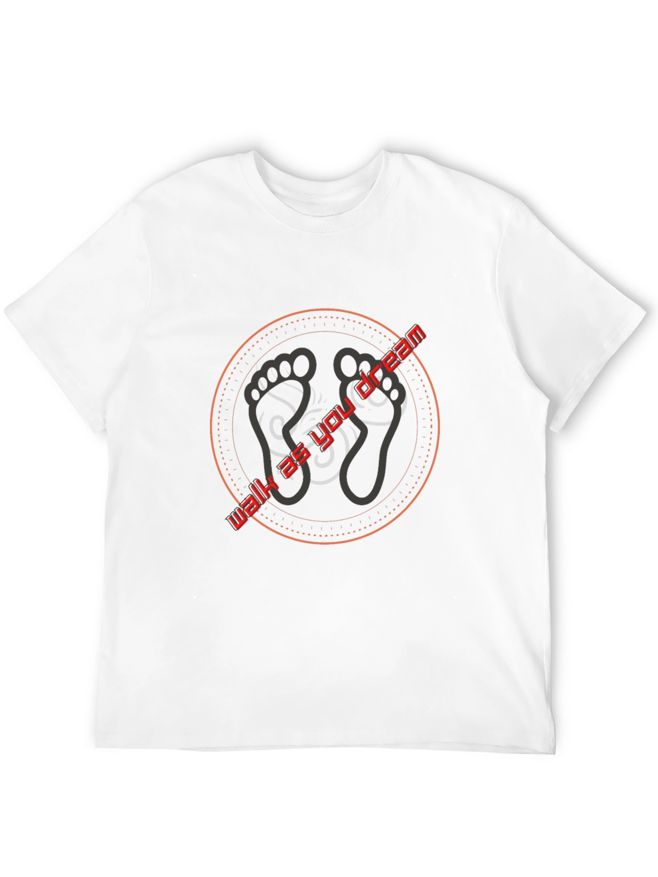 Walk as You Dream T-Shirt - Black Cotton Tee