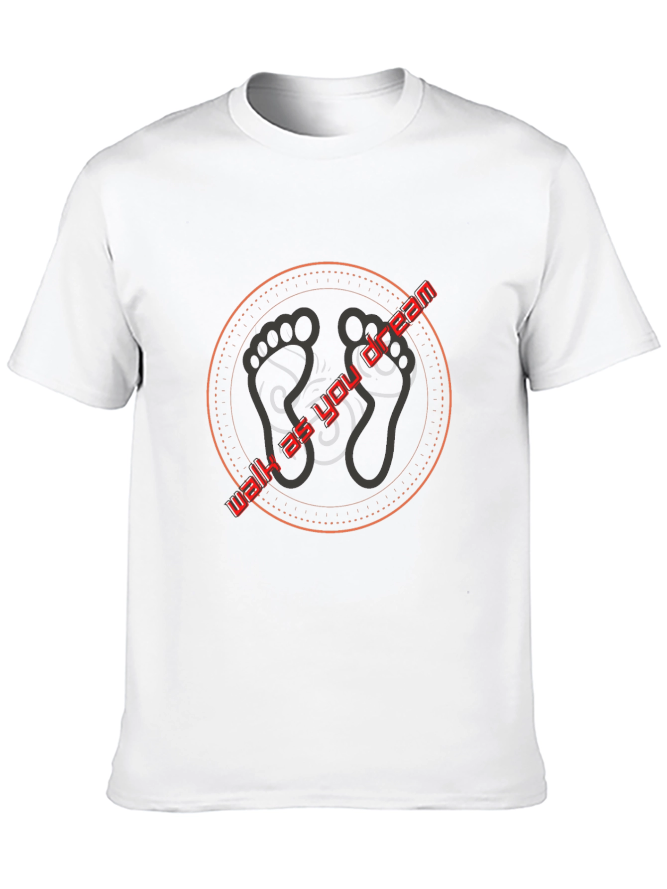 Walk as You Dream T-Shirt - Black Cotton Tee