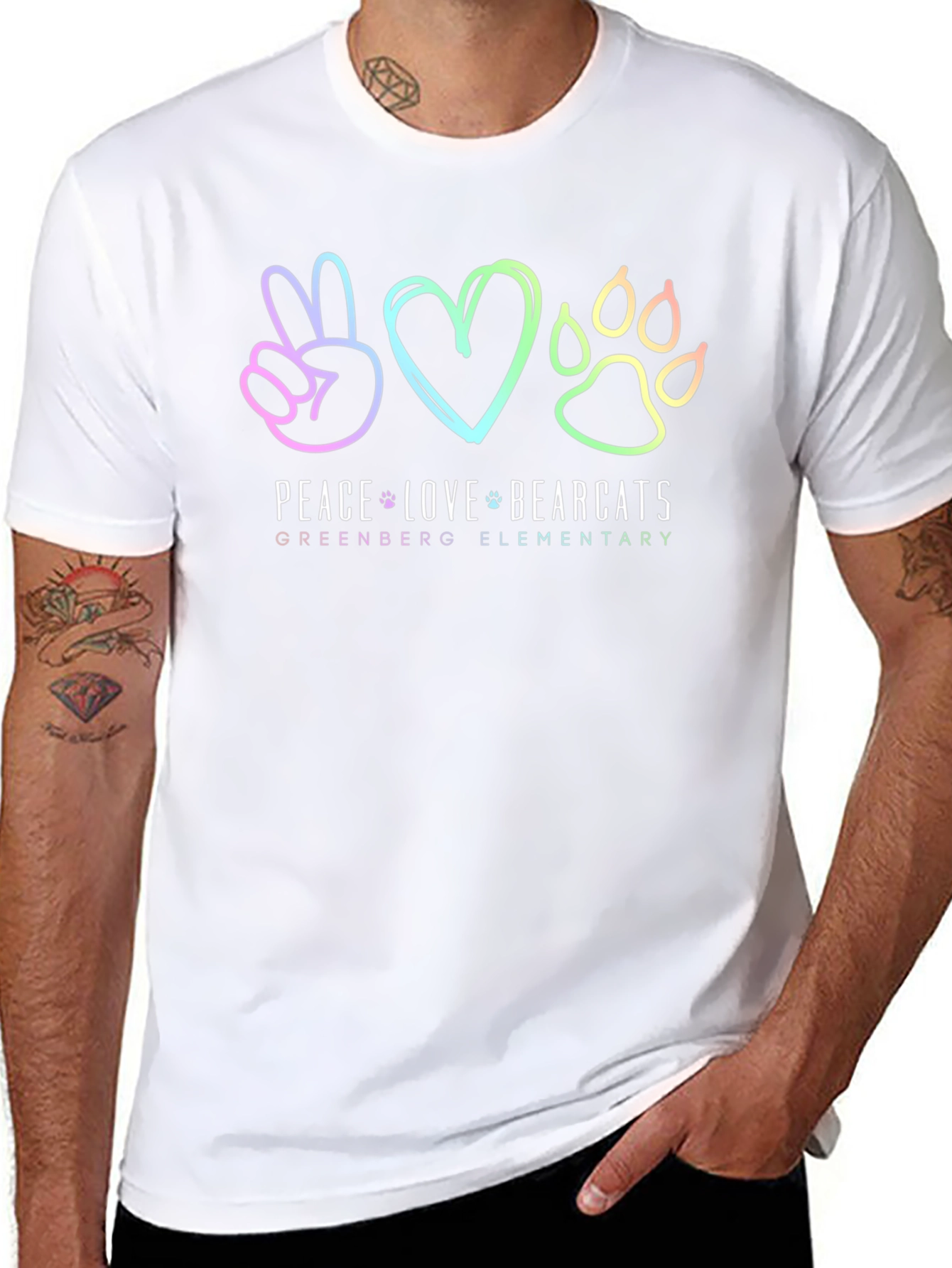 Peace Love Bearcats T-Shirt