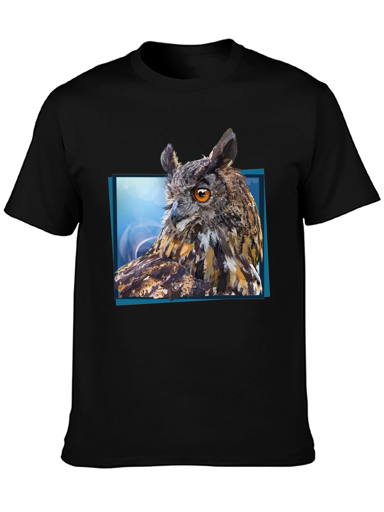 Owl Graphic Tee - Mens Black Short Sleeve