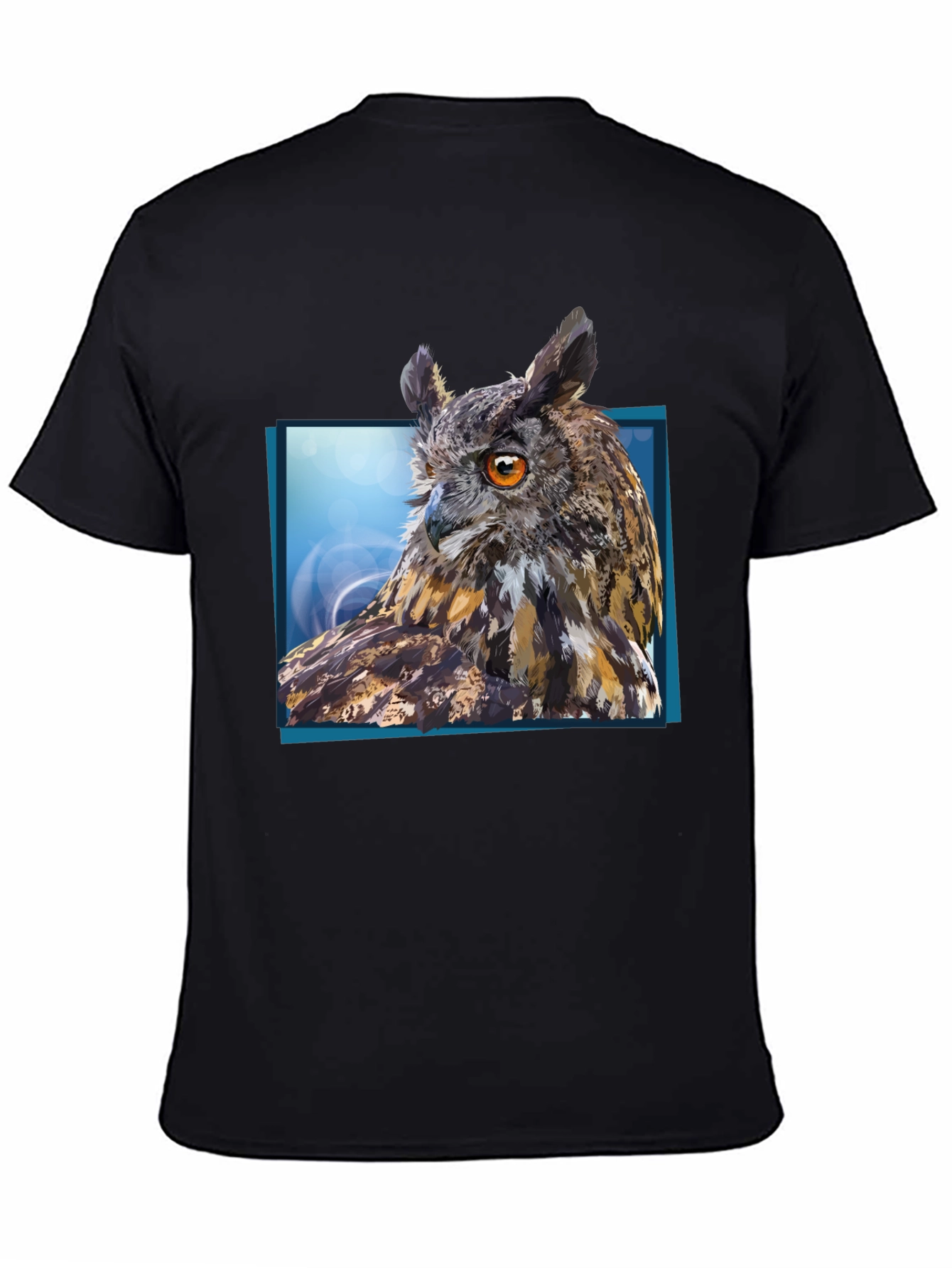 Owl Graphic Tee - Mens Black Short Sleeve