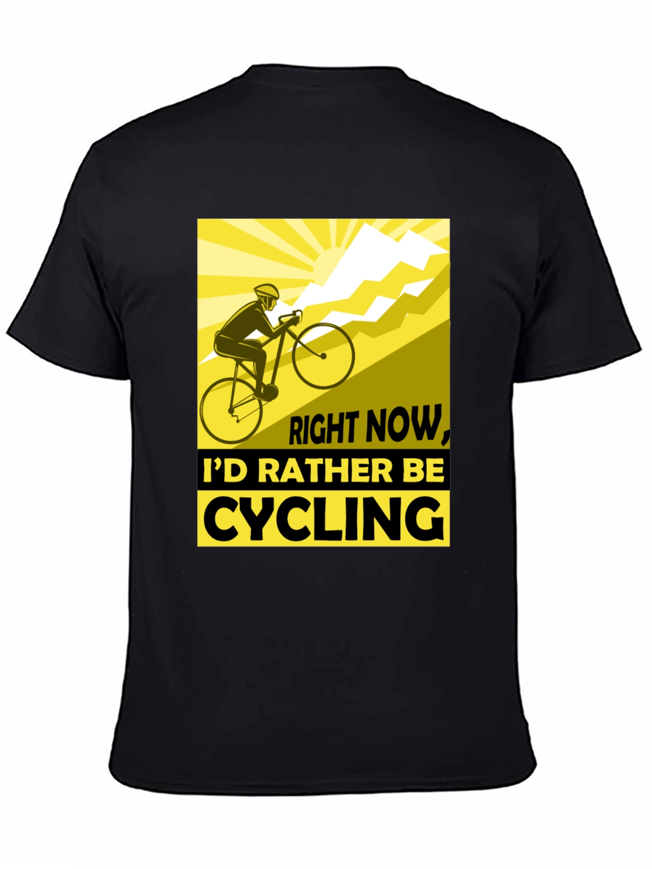 Cycling Enthusiast Black T-Shirt