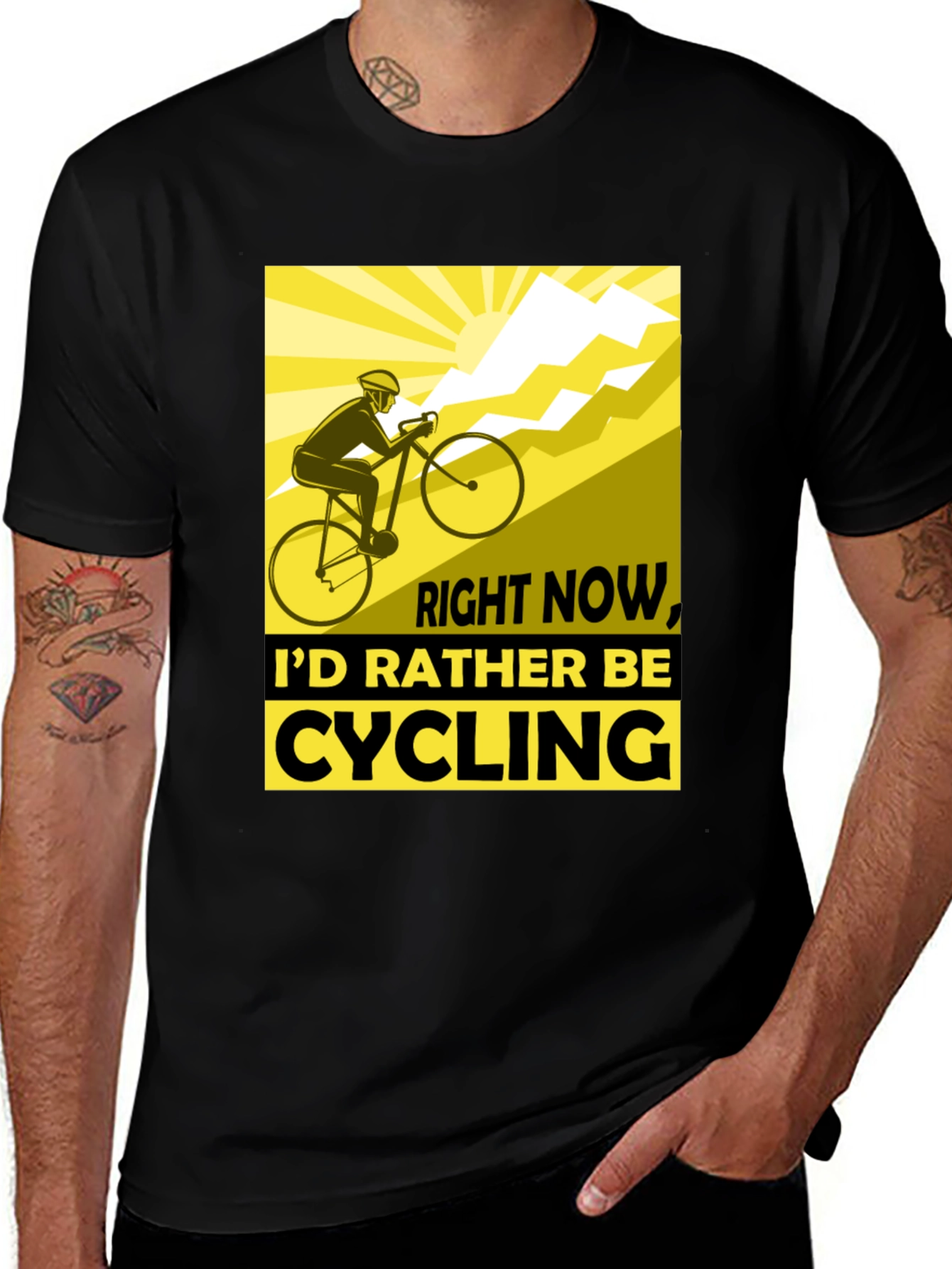 Cycling Enthusiast Black T-Shirt