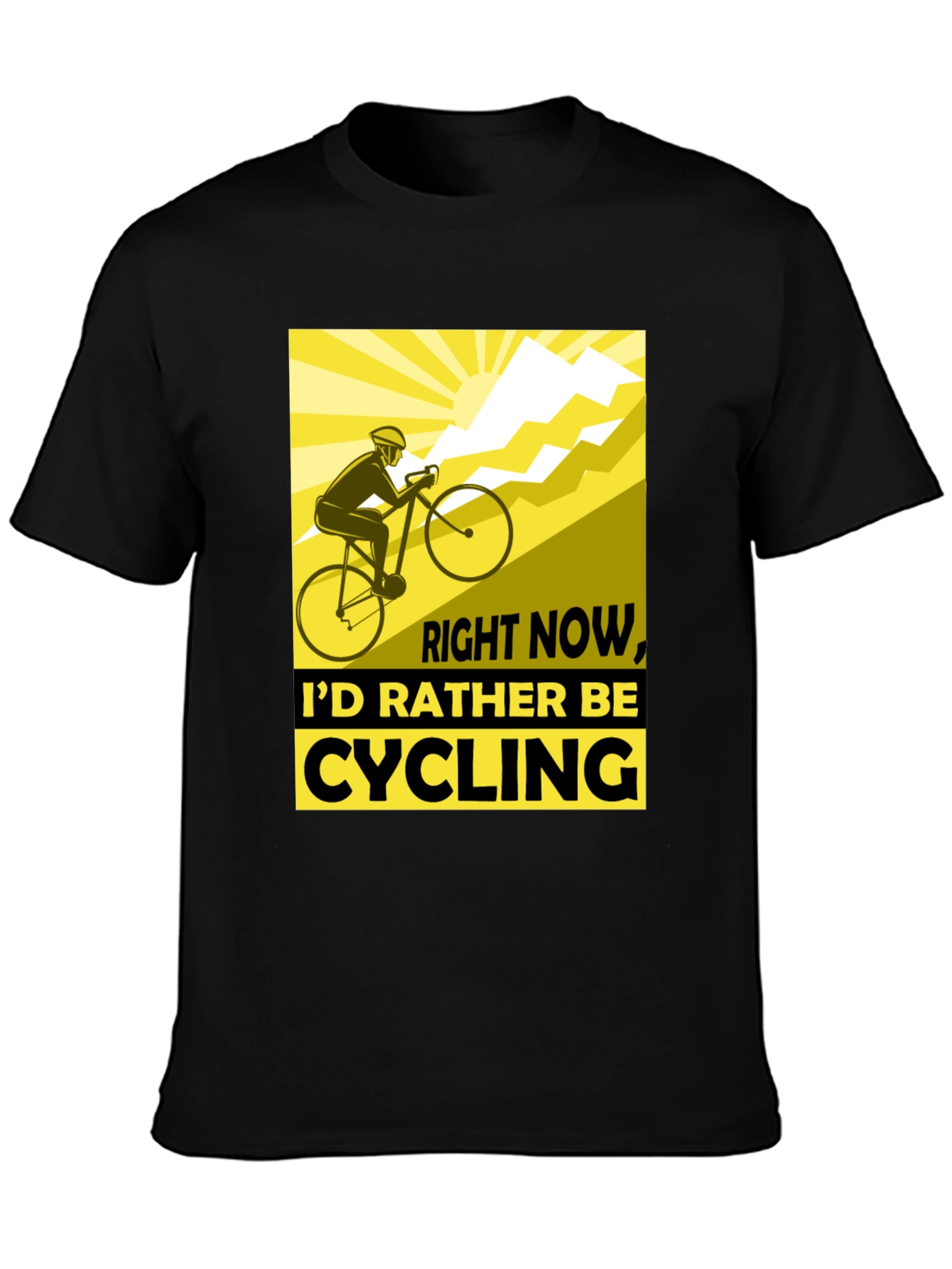 Cycling Enthusiast Black T-Shirt