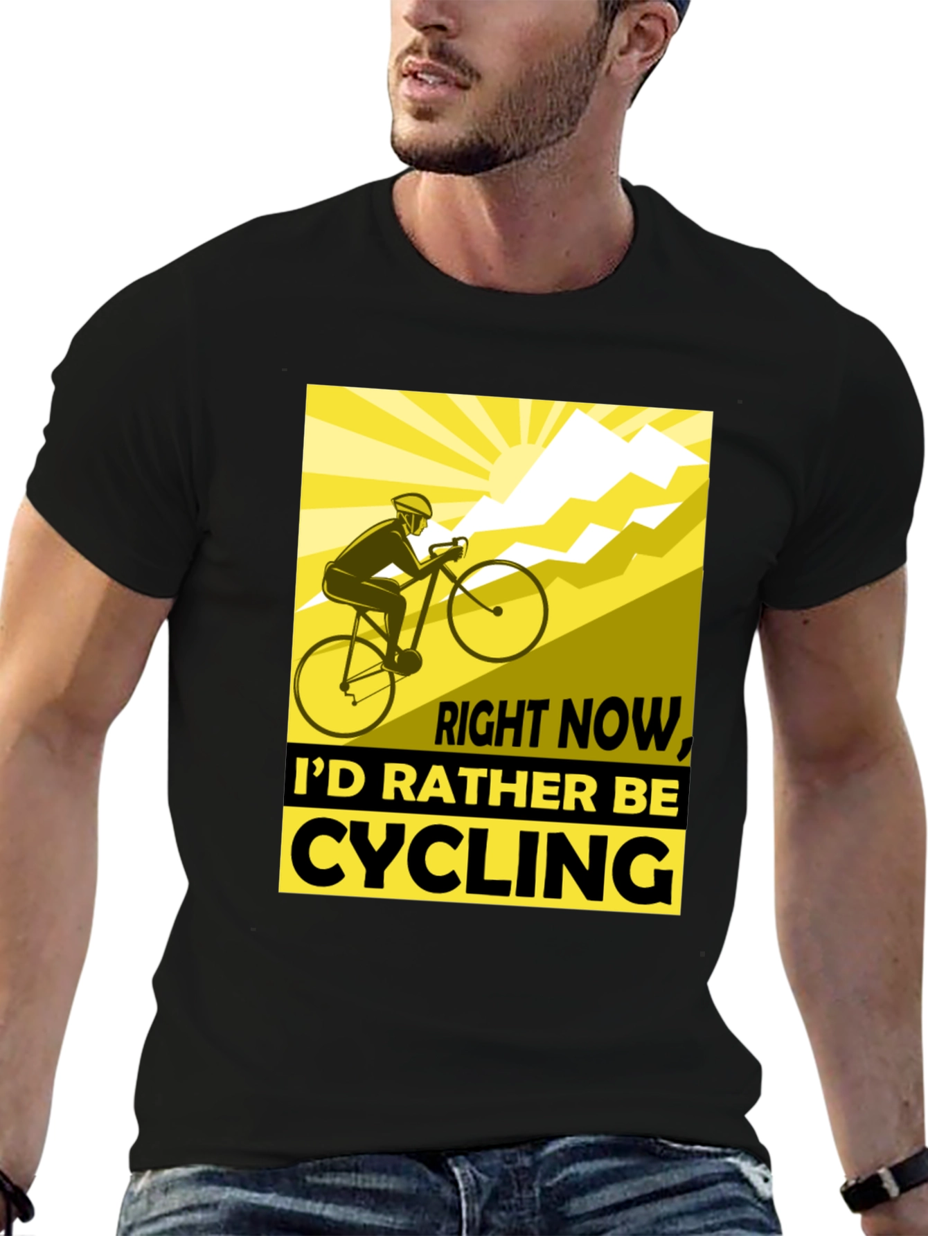 Cycling Enthusiast Black T-Shirt
