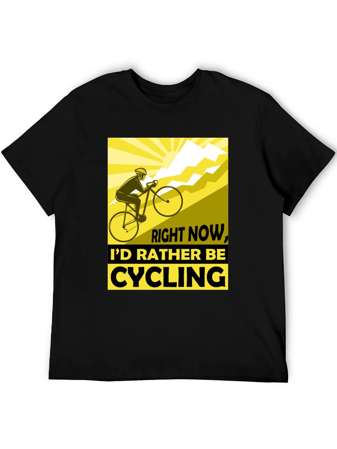Cycling Enthusiast Black T-Shirt