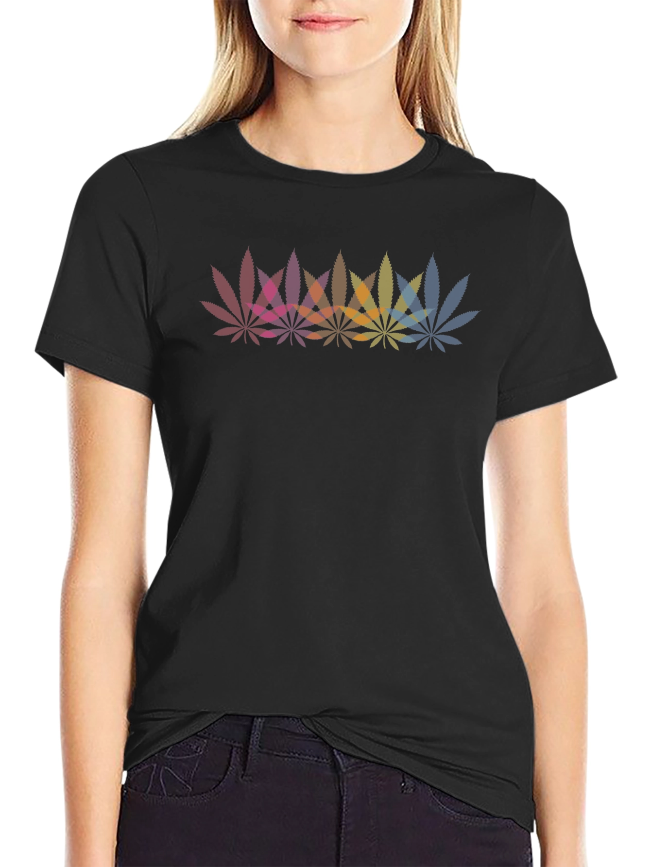 Colorful Cannabis Leaf T-Shirt