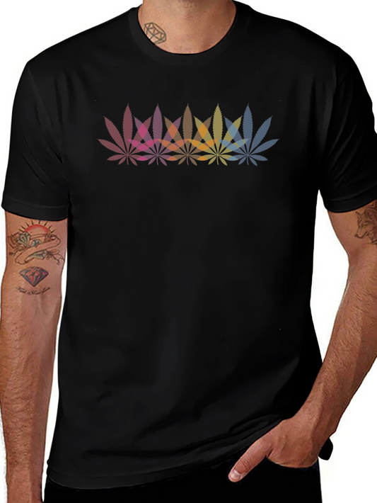 Colorful Cannabis Leaf T-Shirt