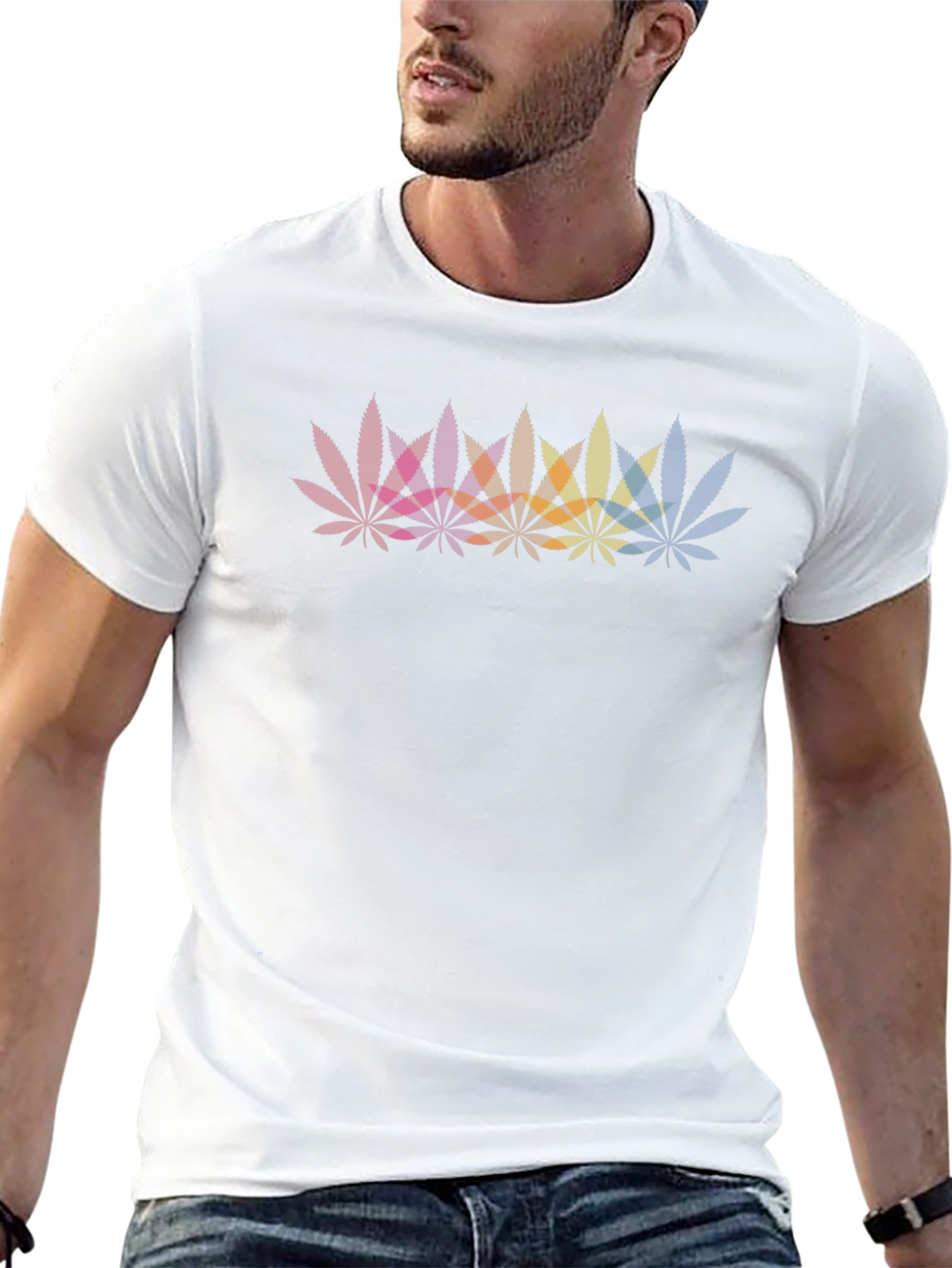 Colorful Cannabis Leaf T-Shirt