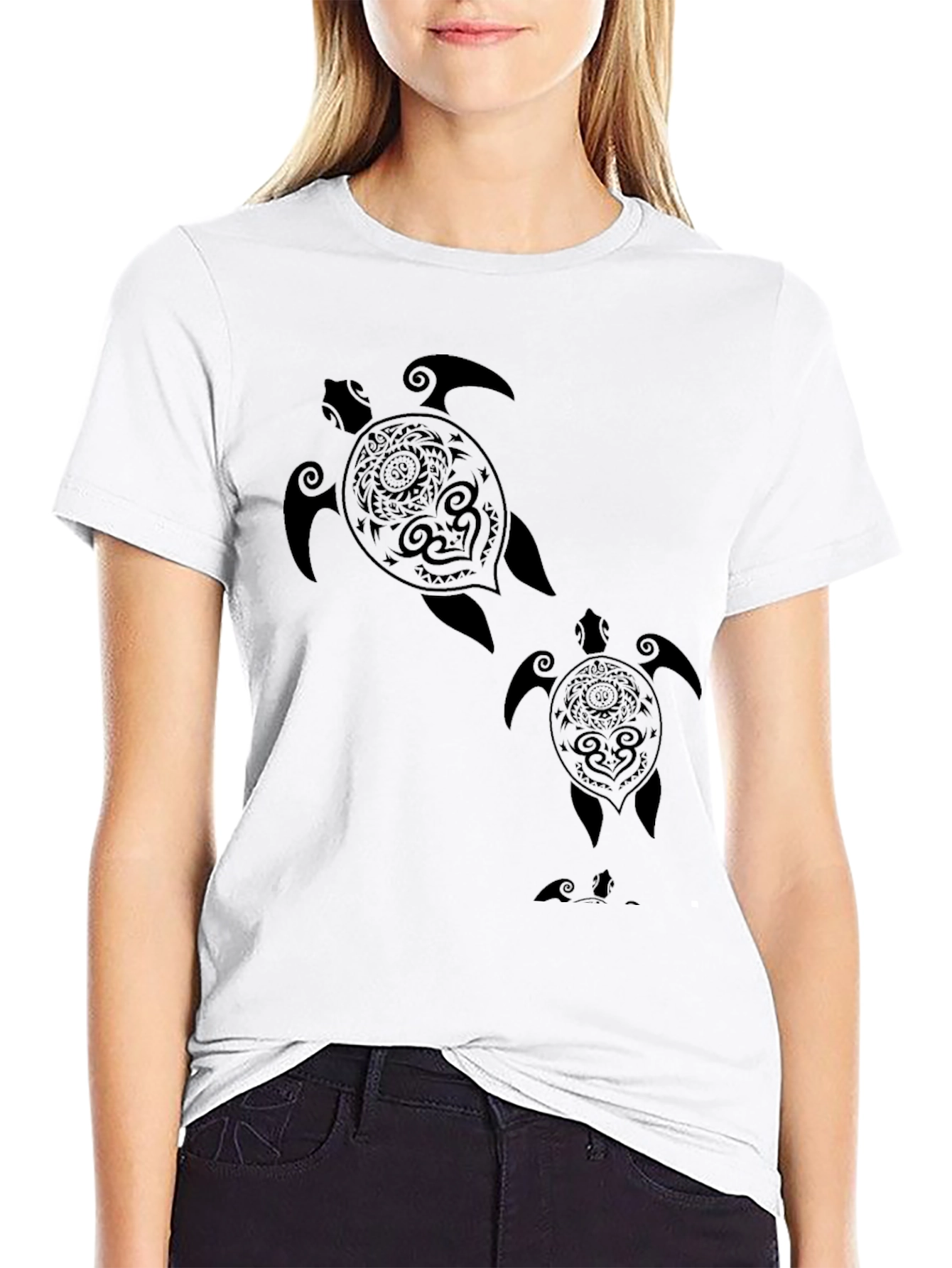 Black Turtle Graphic Tee - Stylish Mens T-Shirt