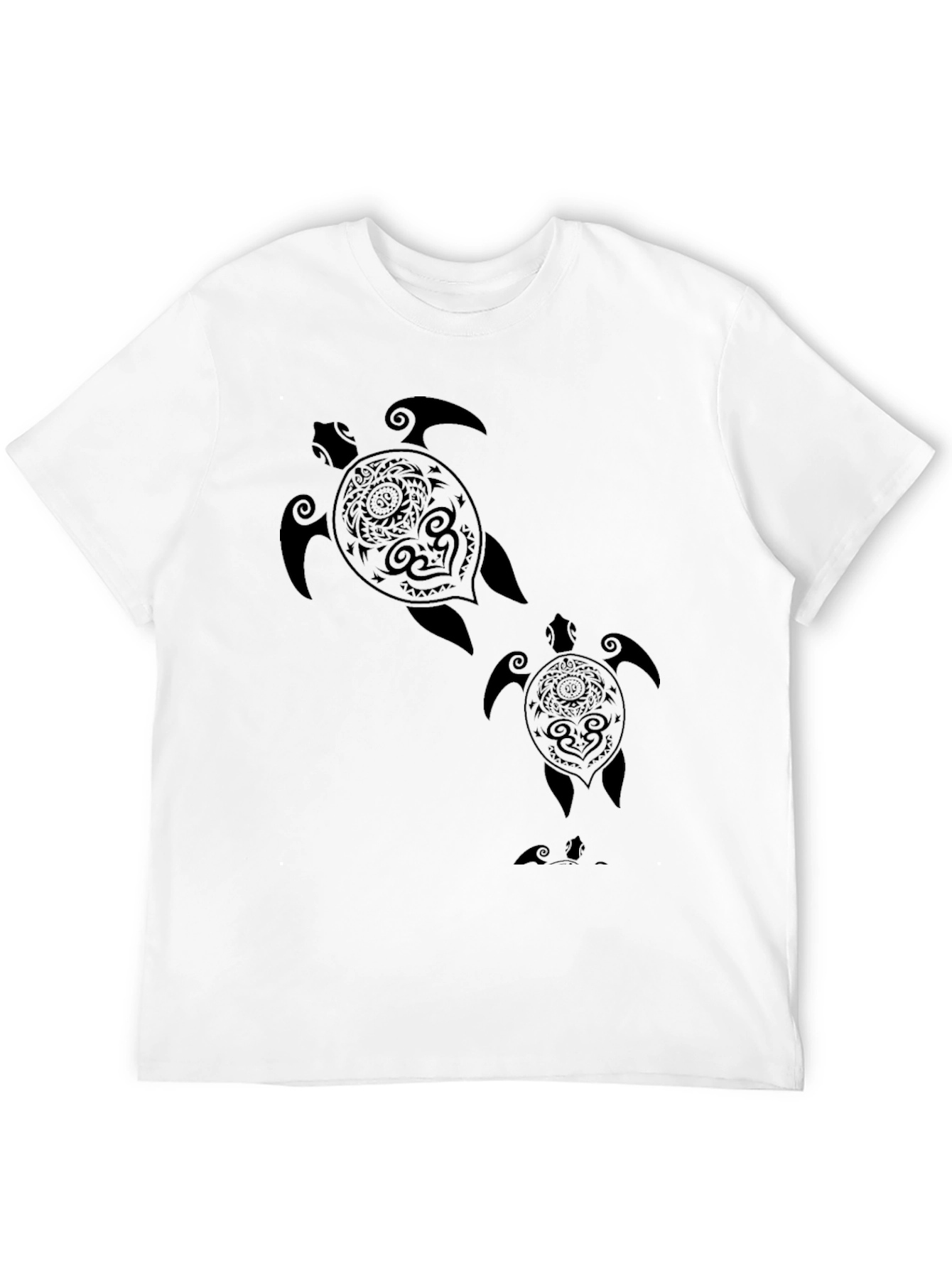 Black Turtle Graphic Tee - Stylish Mens T-Shirt