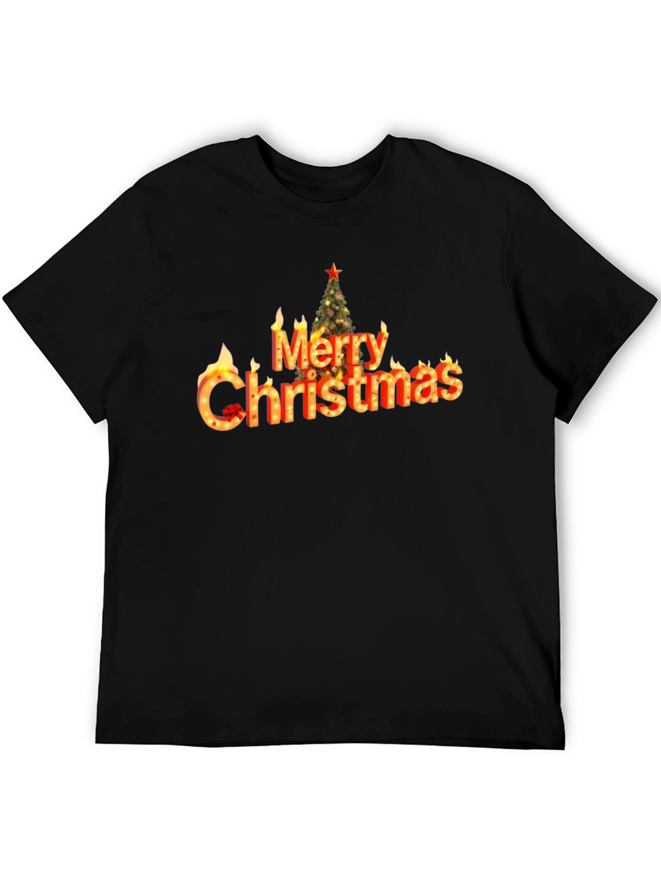 Merry Christmas Flame T-Shirt