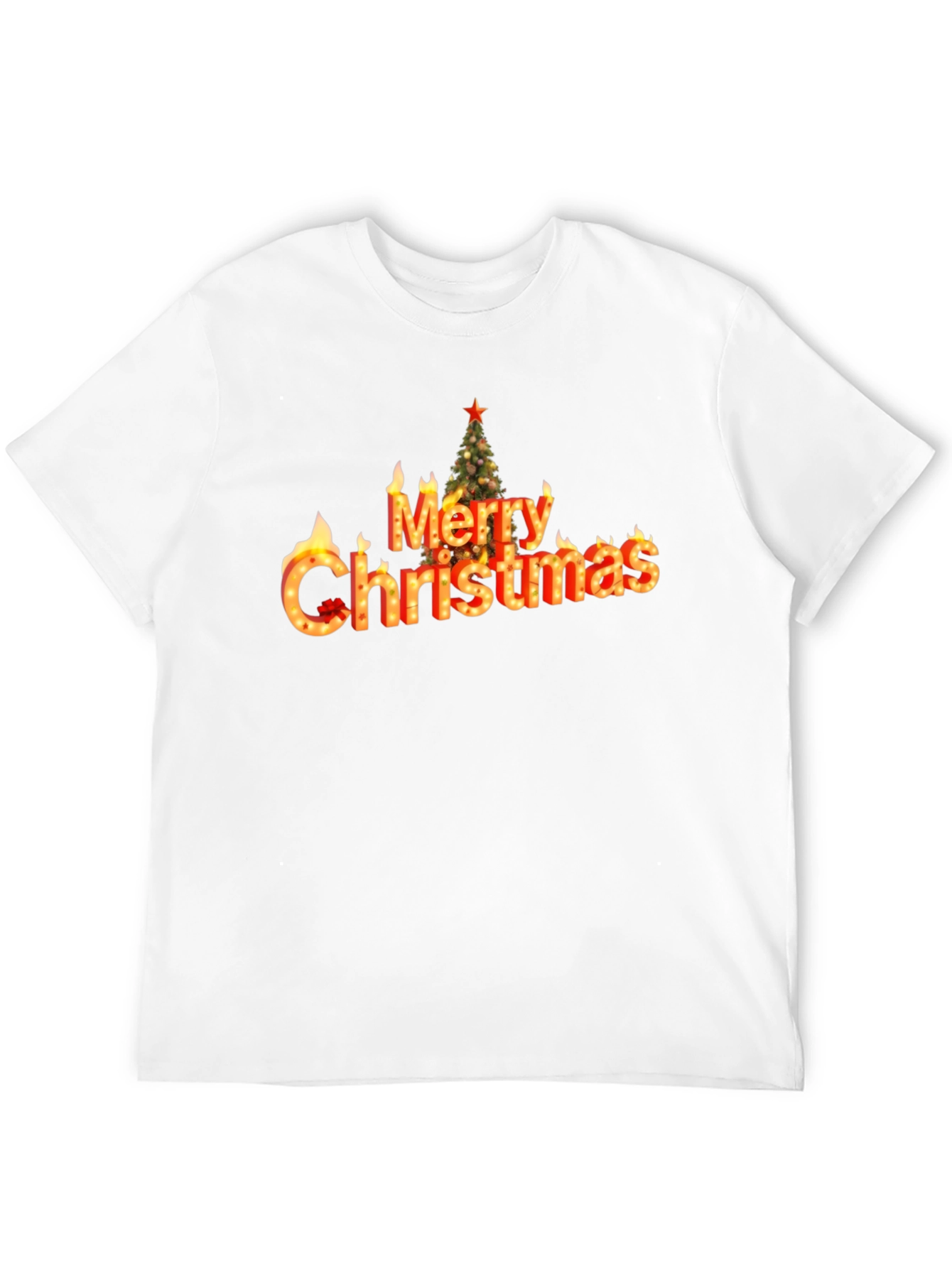 Merry Christmas Flame T-Shirt