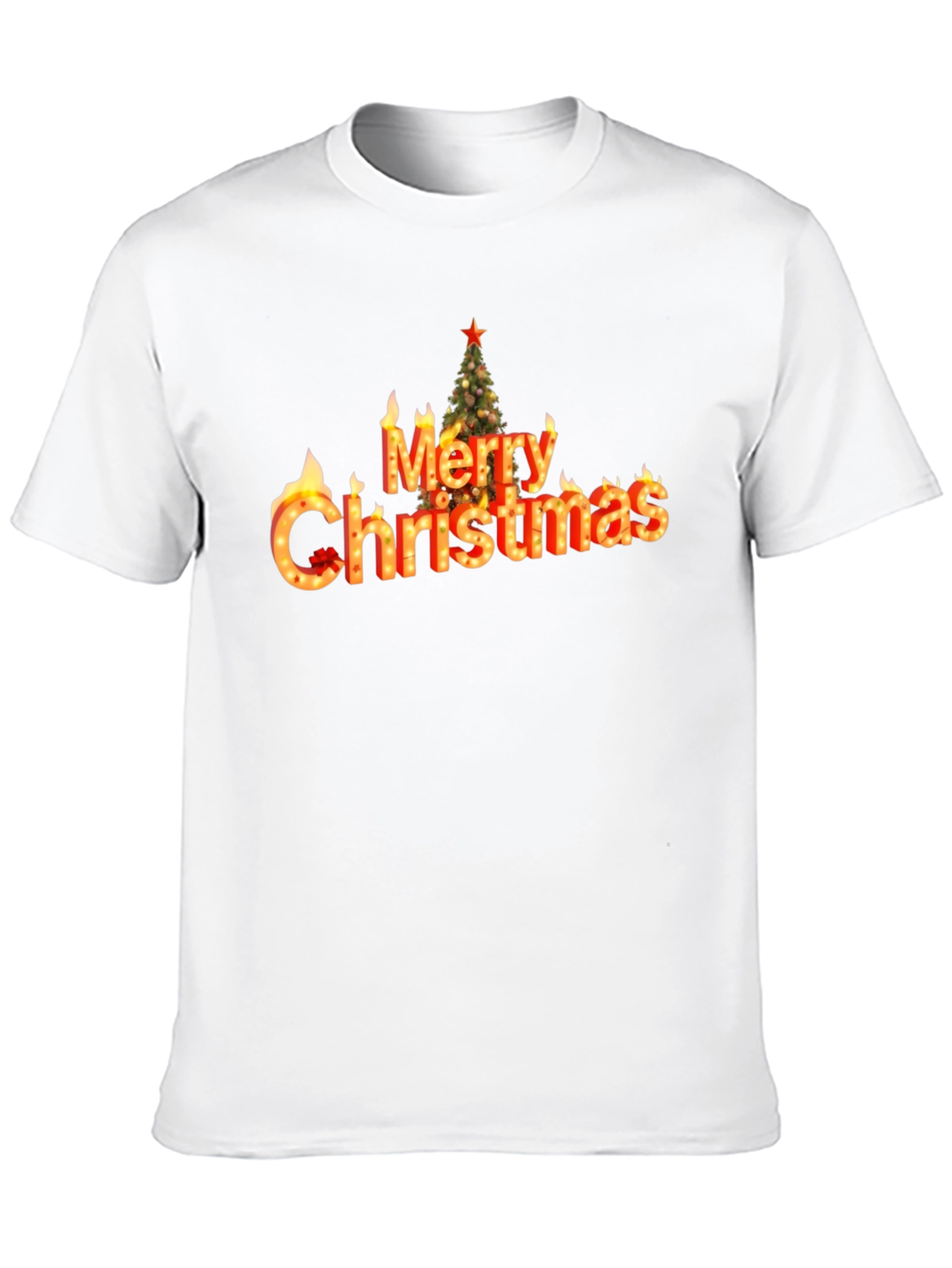 Merry Christmas Flame T-Shirt