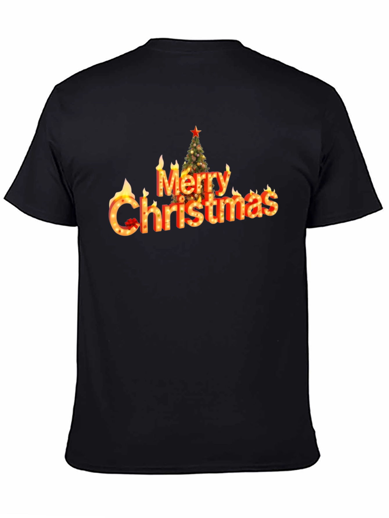 Merry Christmas Flame T-Shirt