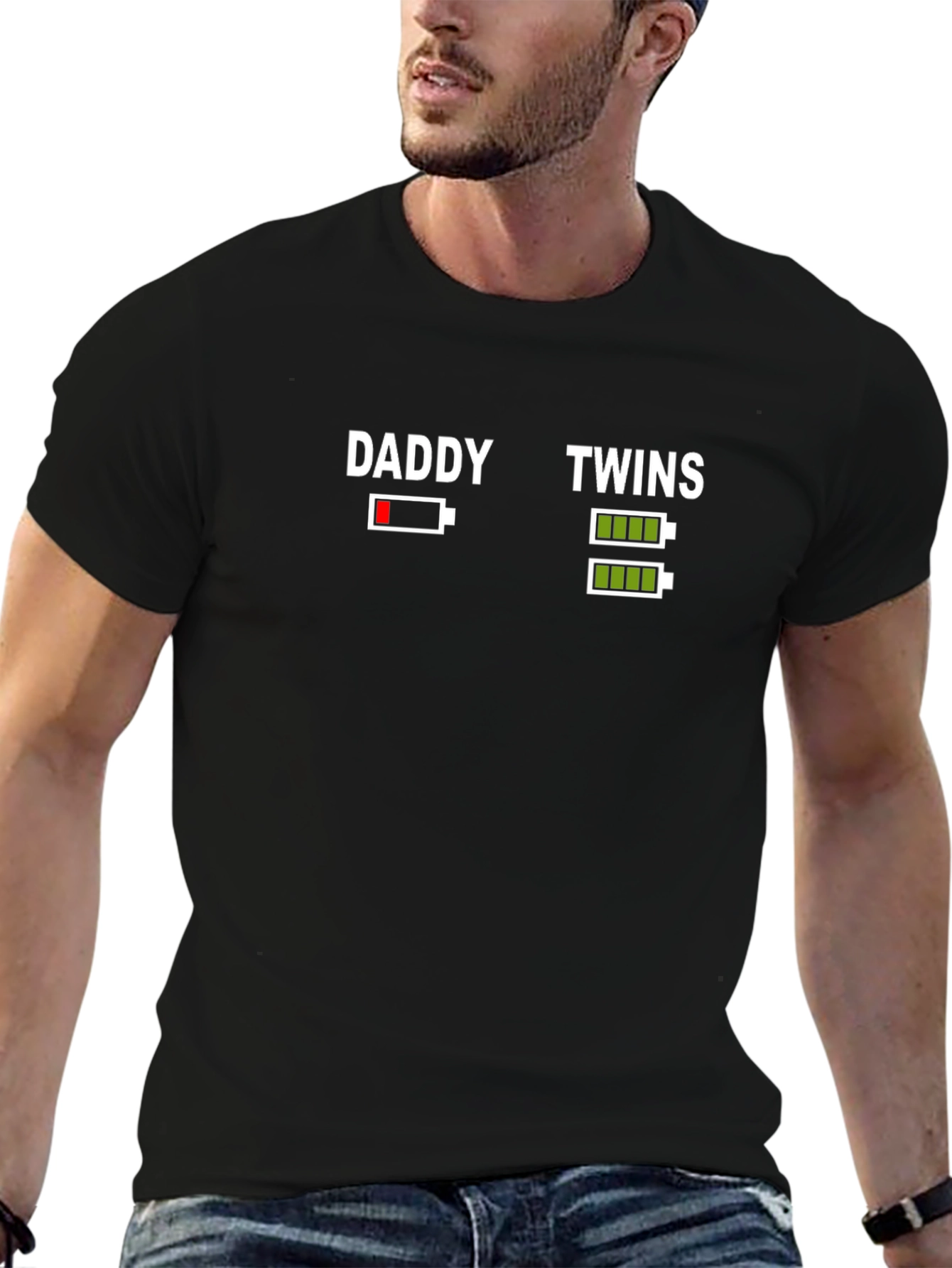 Daddy Twins Funny Graphic T-Shirt