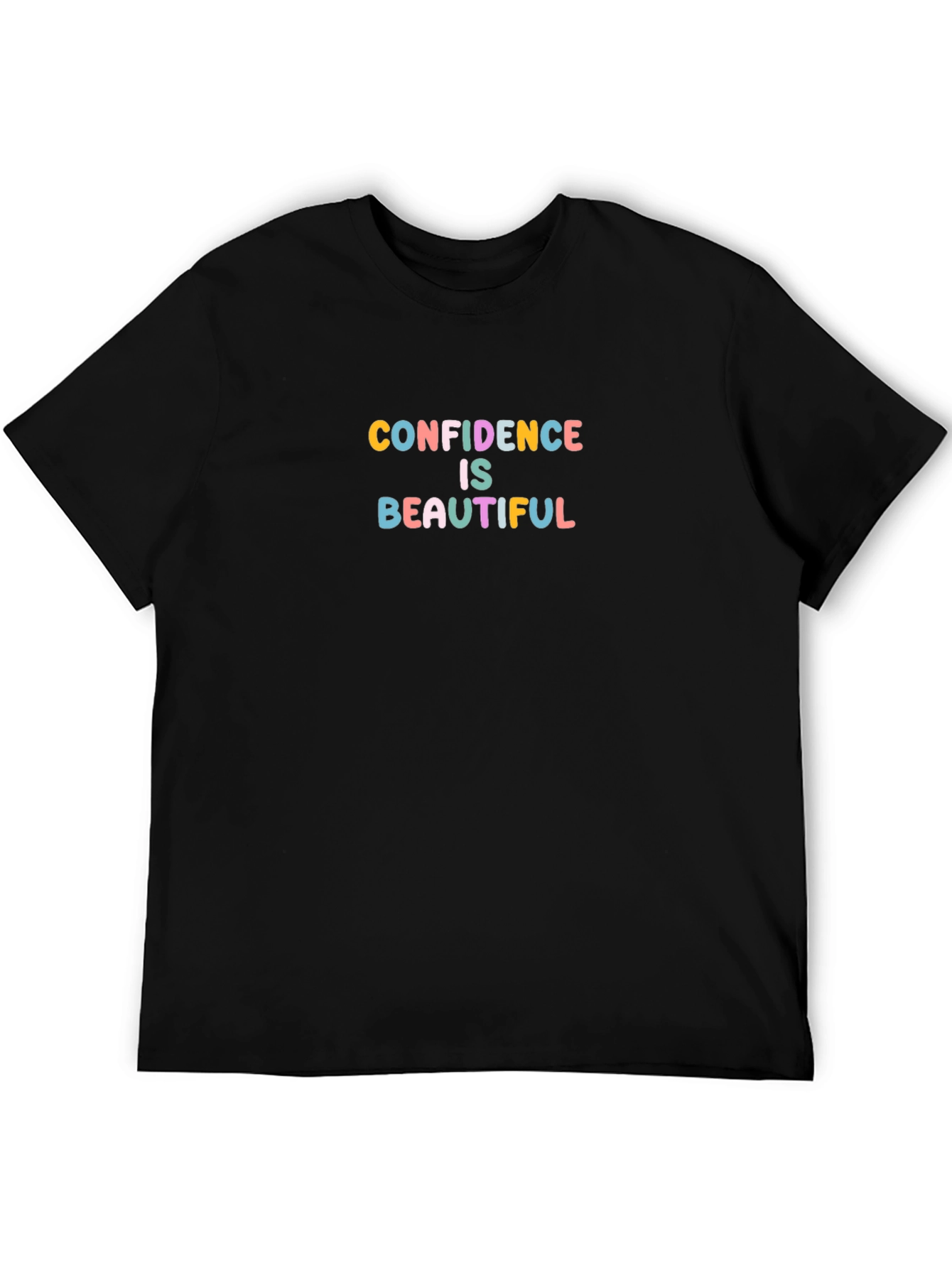 Confidence is Beautiful Black T-Shirt