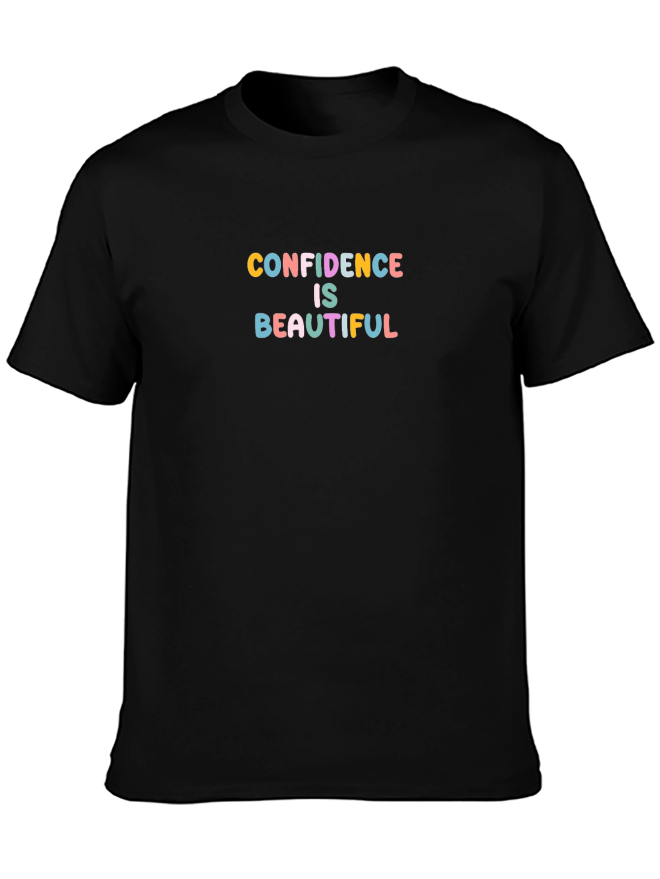 Confidence is Beautiful Black T-Shirt