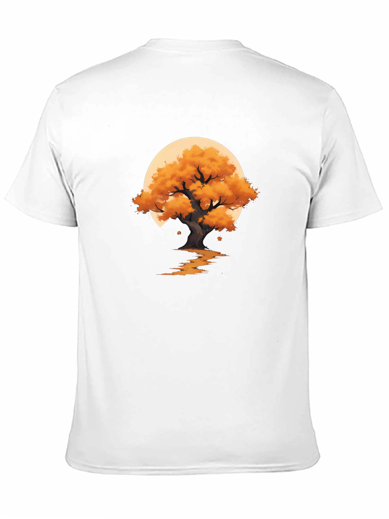 Autumn Tree Graphic Black T-Shirt