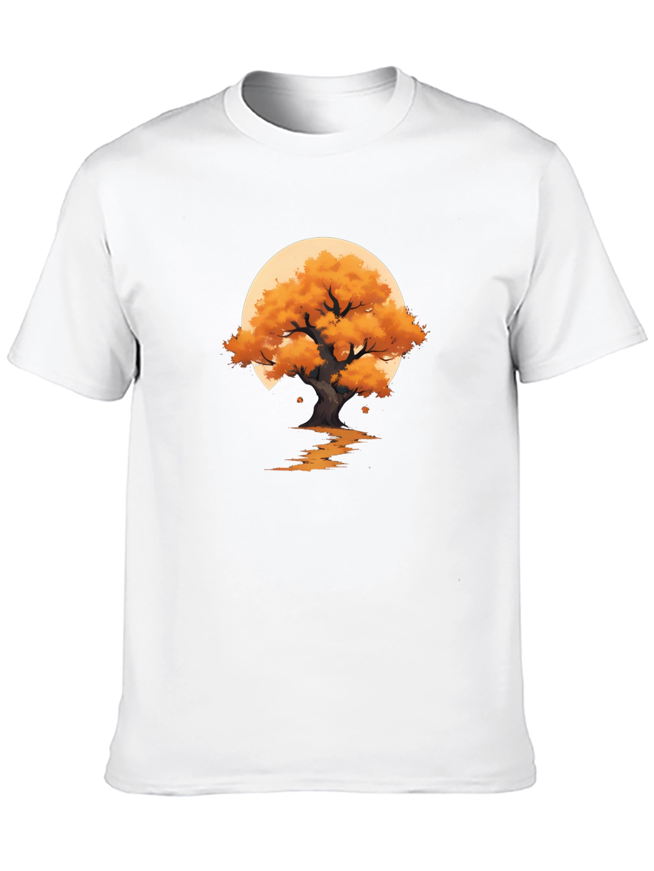 Autumn Tree Graphic Black T-Shirt