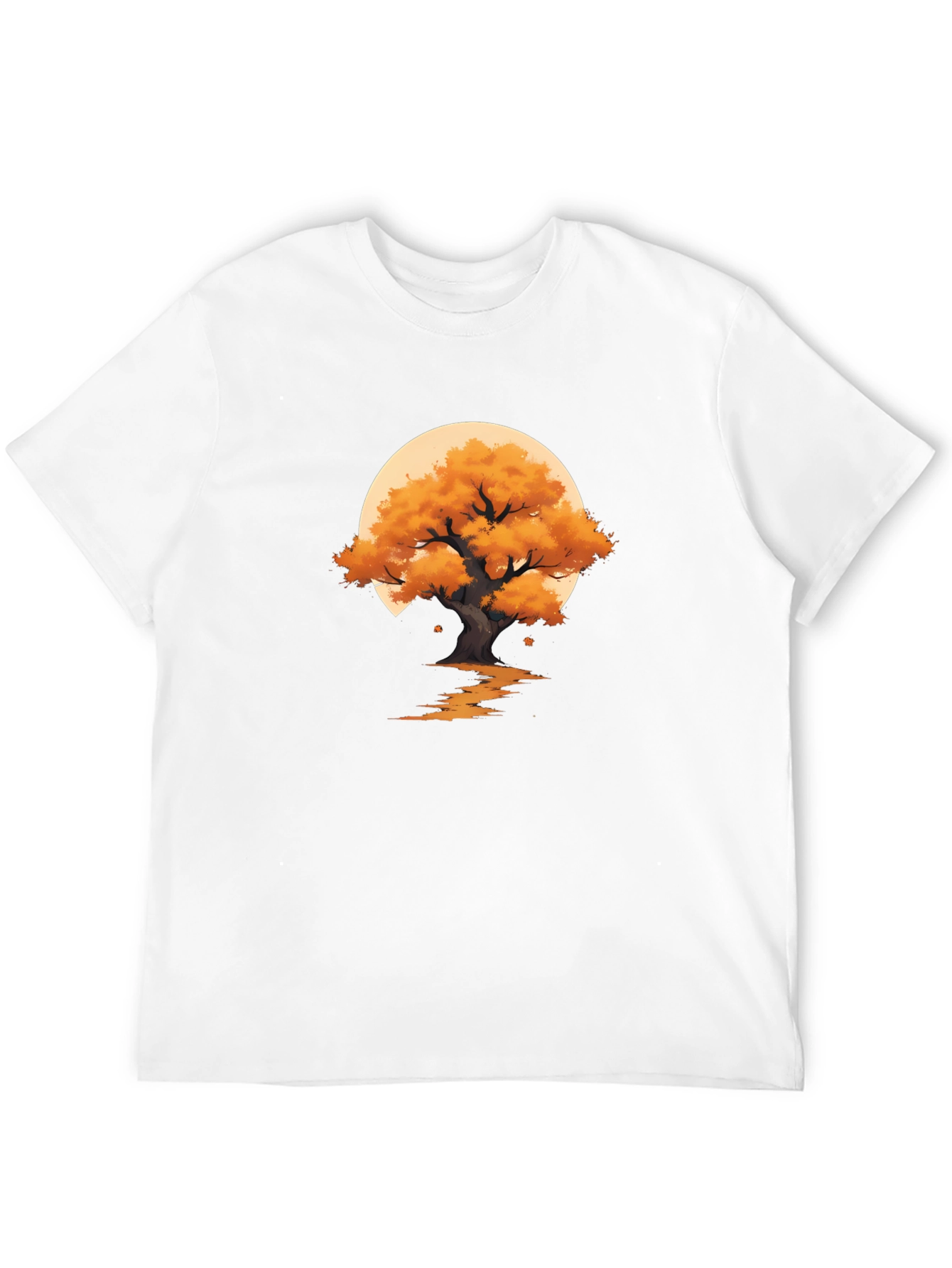 Autumn Tree Graphic Black T-Shirt