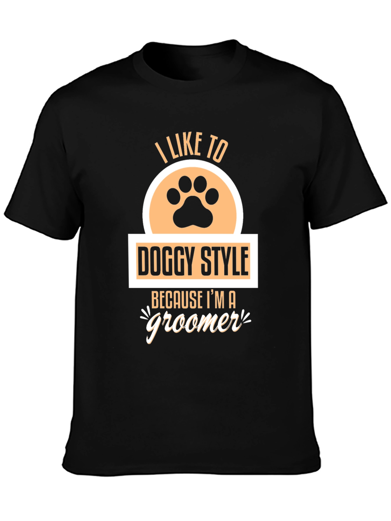Doggy Style Groomer Black T-Shirt