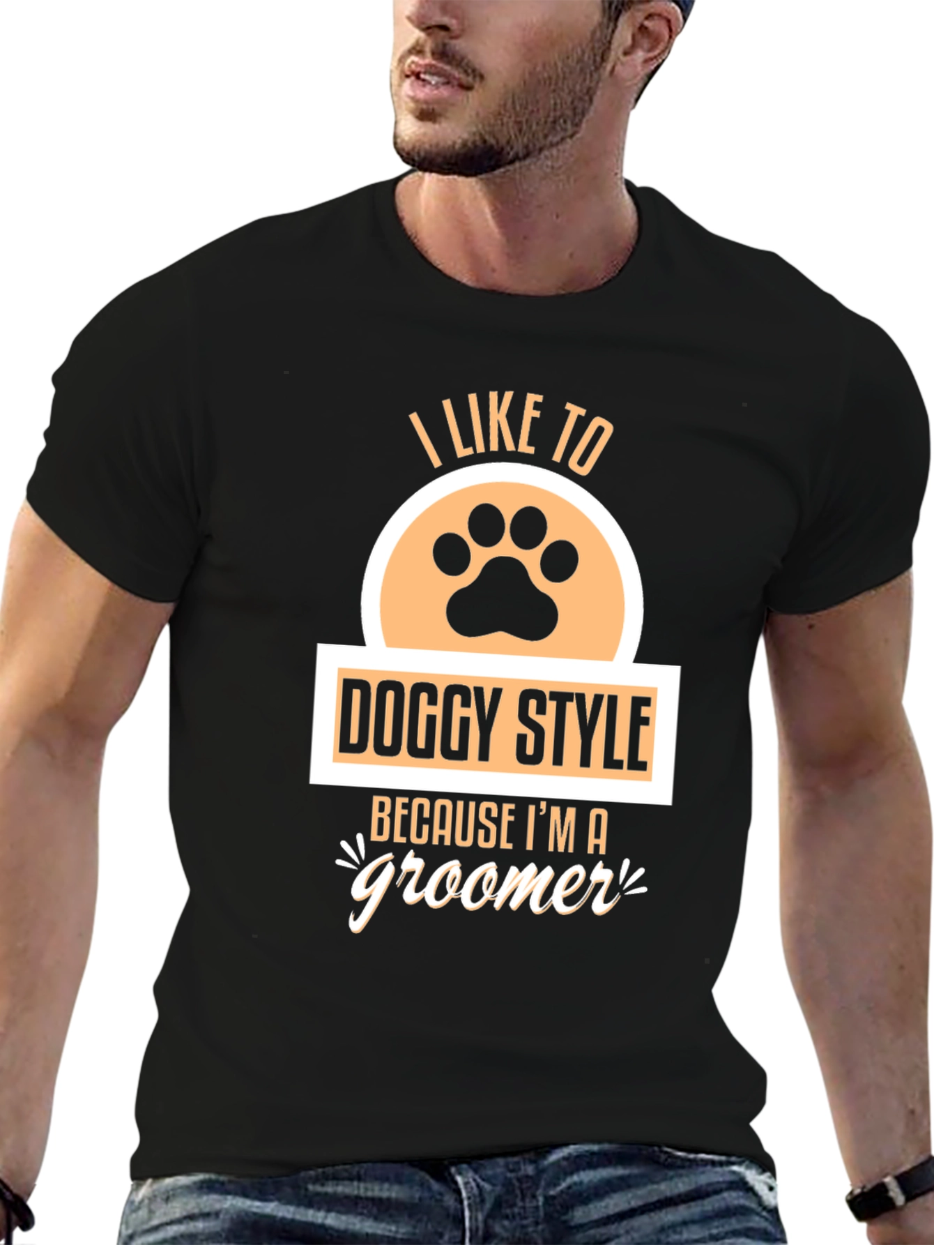 Doggy Style Groomer Black T-Shirt