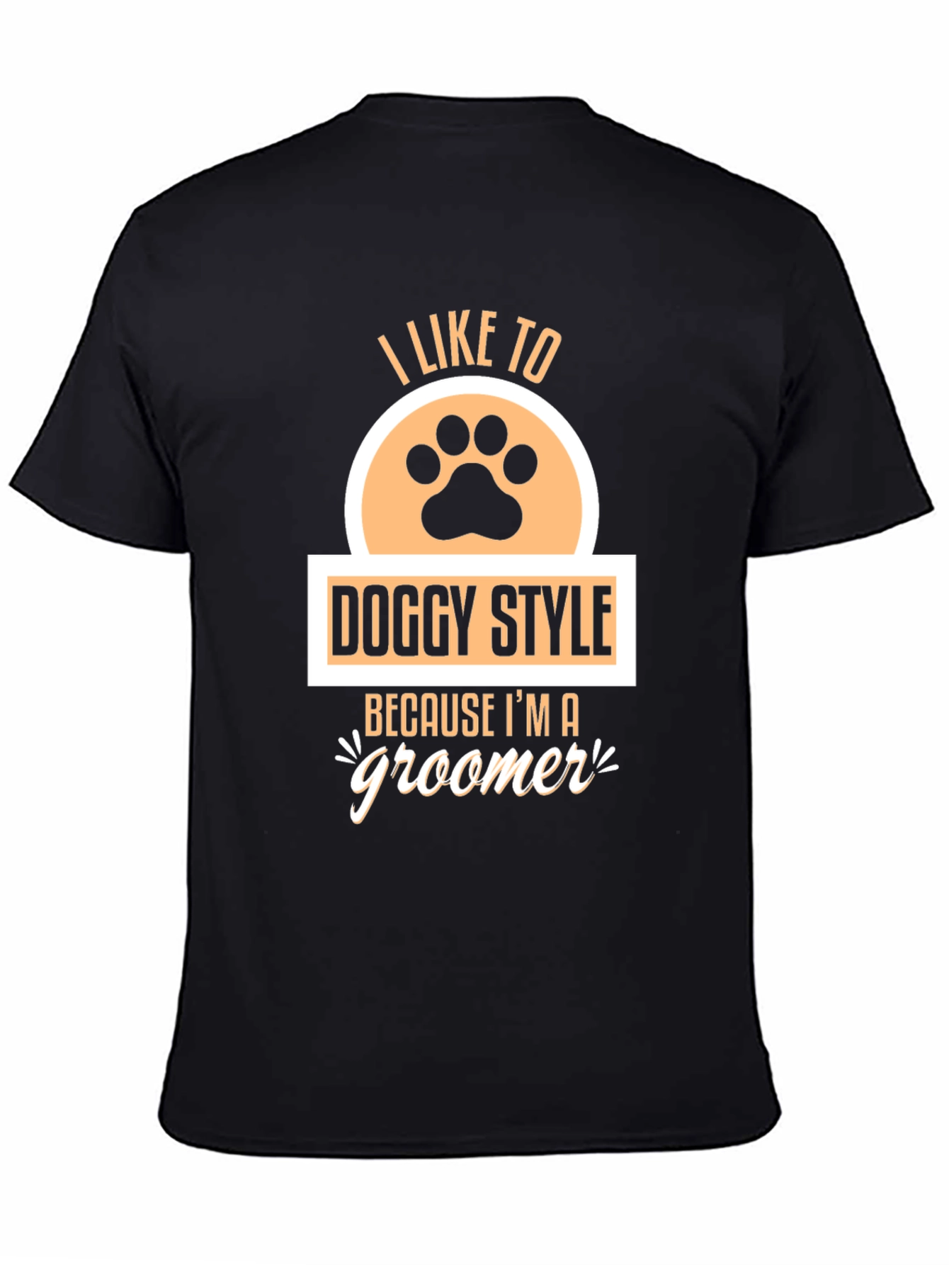 Doggy Style Groomer Black T-Shirt